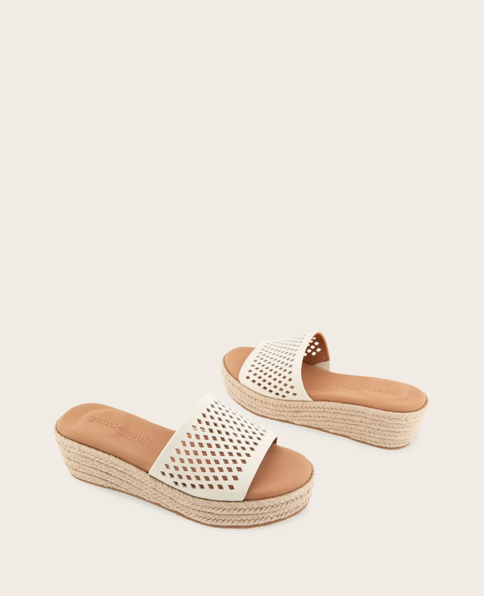 GENTLE SOULS - Vandy Perforated Leather Espadrille Wedge Sandal sold by Kenneth Cole product image thumbnail 2