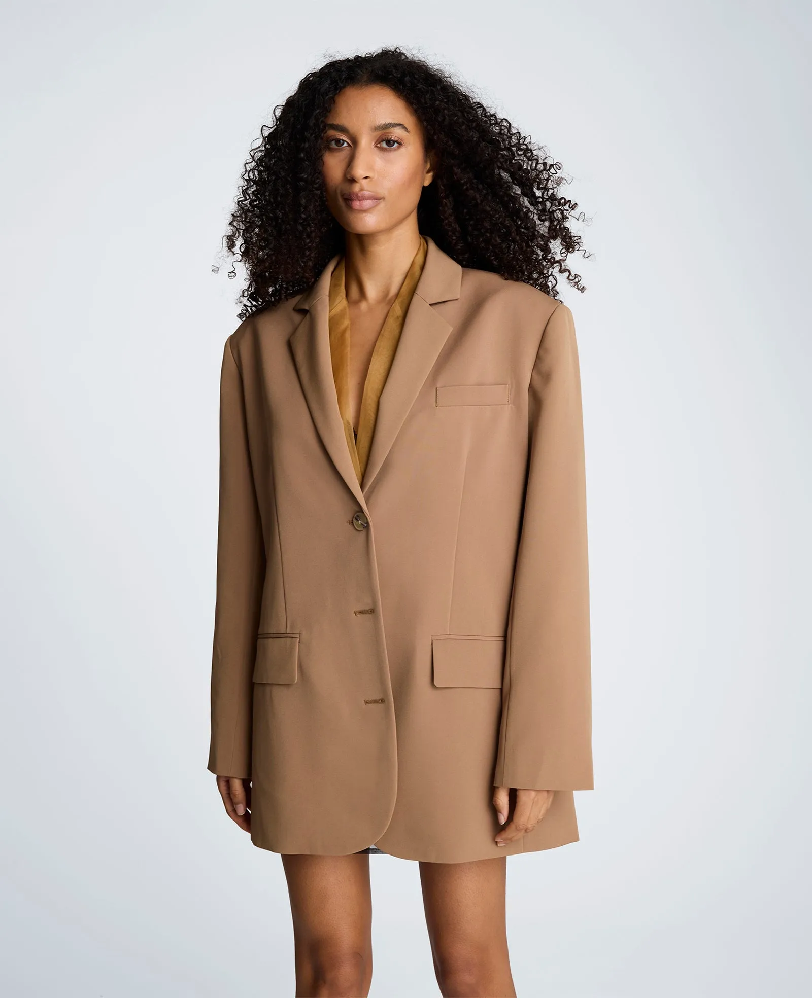 Three Button Boyfriend Jacket with Flap Pockets sold by Kenneth Cole product image thumbnail 3