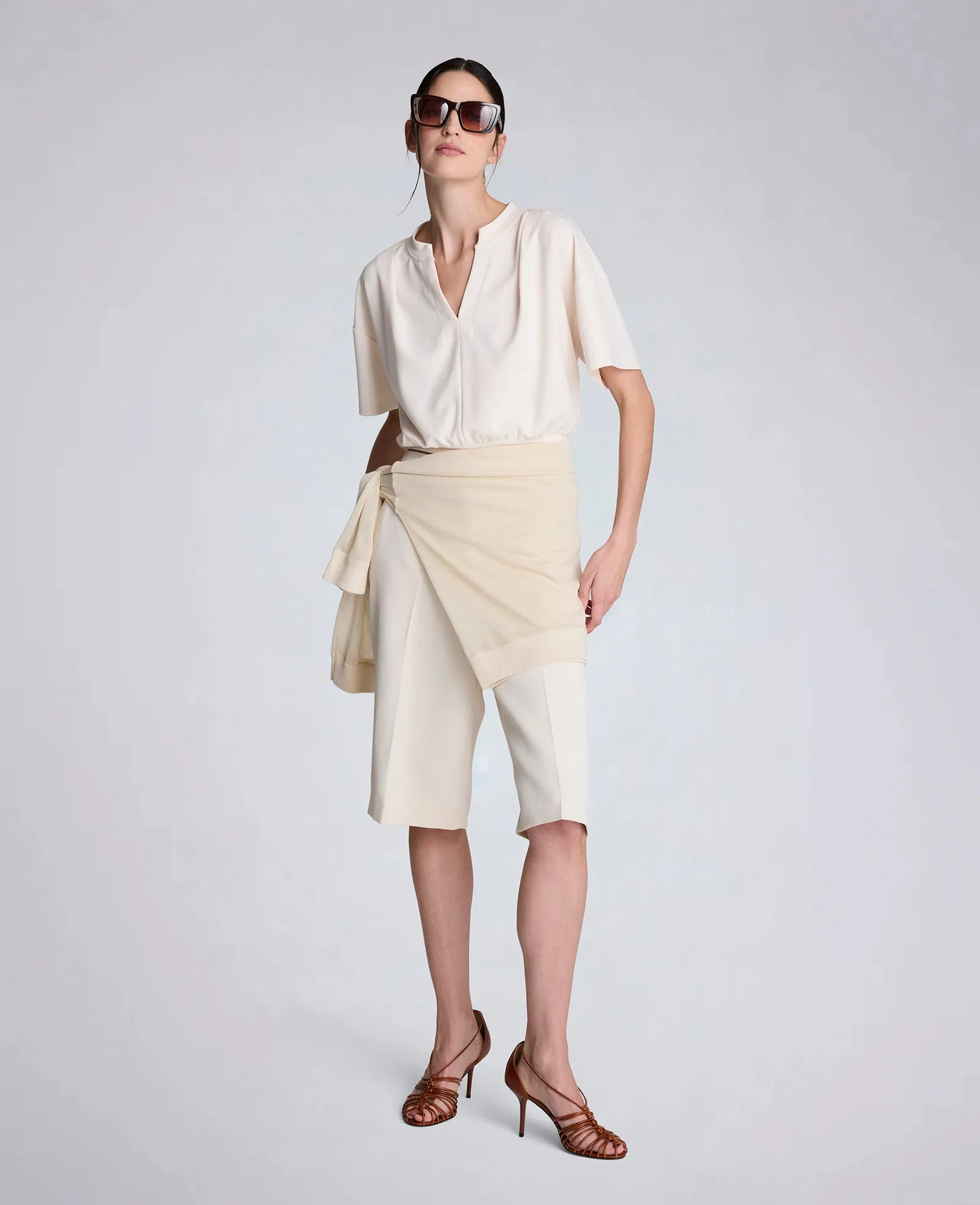 Short Sleeve Pullover with Pleated Shoulder sold by Kenneth Cole product image thumbnail 5