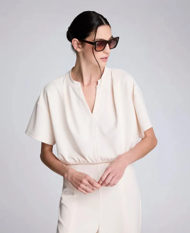 Short Sleeve Pullover with Pleated Shoulder sold by Kenneth Cole