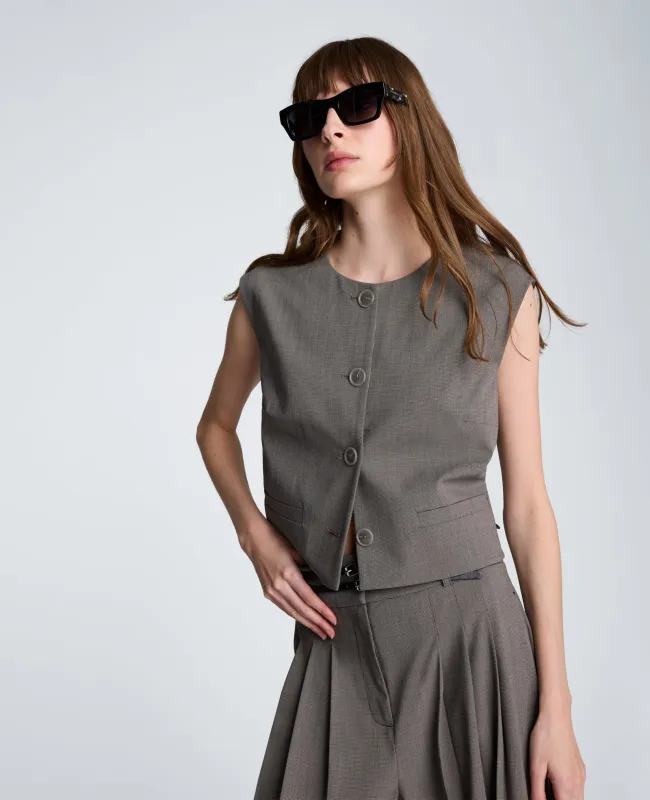 Four Button Boxy Vest sold by Kenneth Cole
