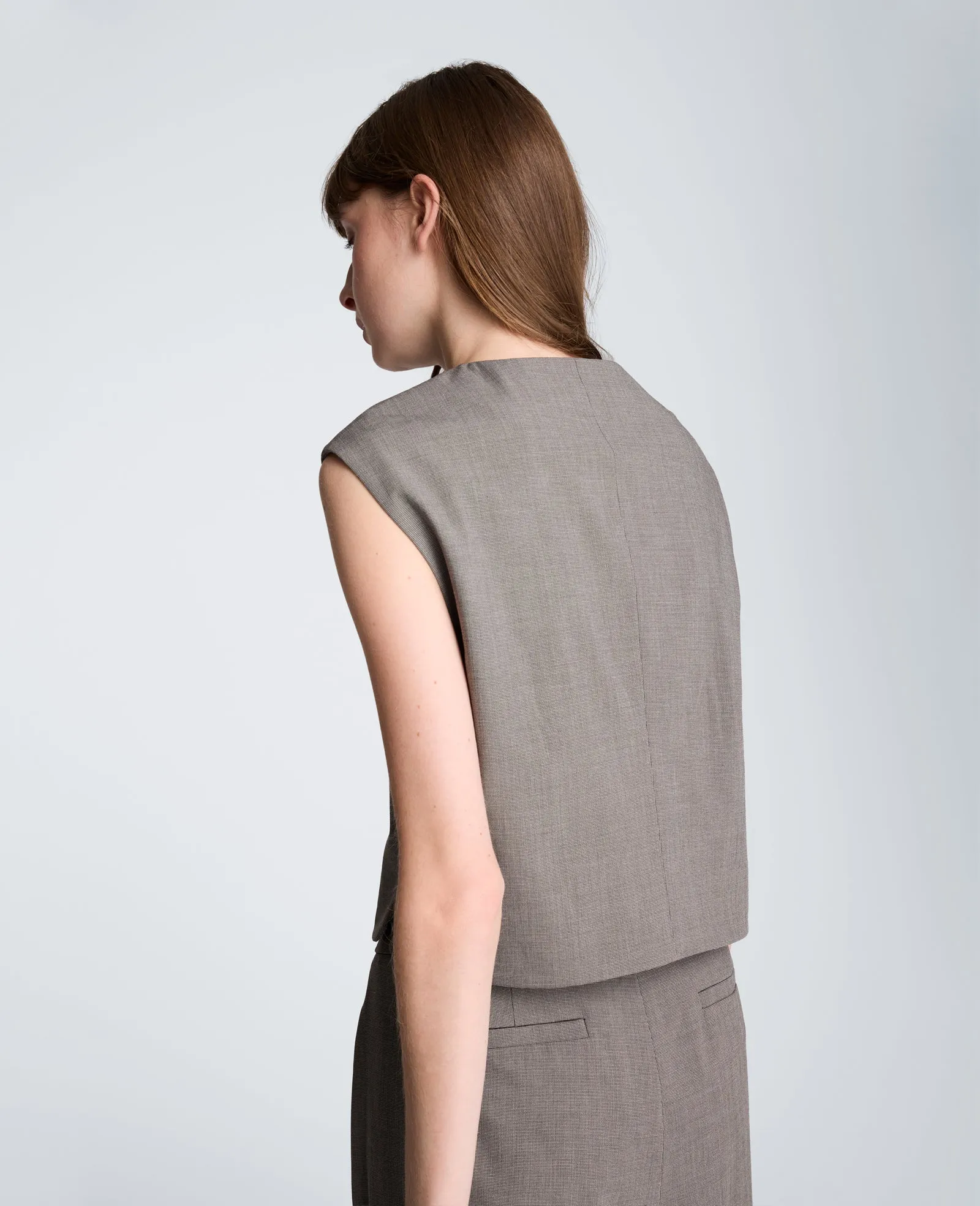 Four Button Boxy Vest sold by Kenneth Cole product image thumbnail 2