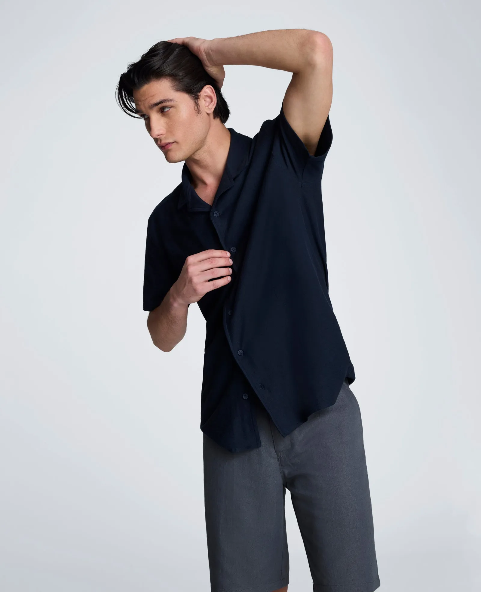 Knit Camp Shirt sold by Kenneth Cole product image thumbnail 5
