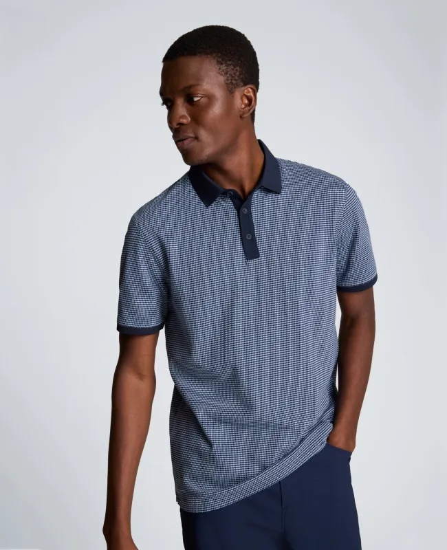 Contrast Placket Button Polo sold by Kenneth Cole