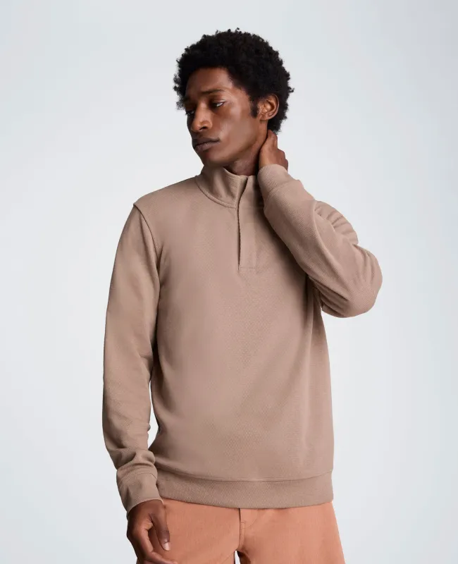 Hidden Placket Quarter Zip Sweater sold by Kenneth Cole