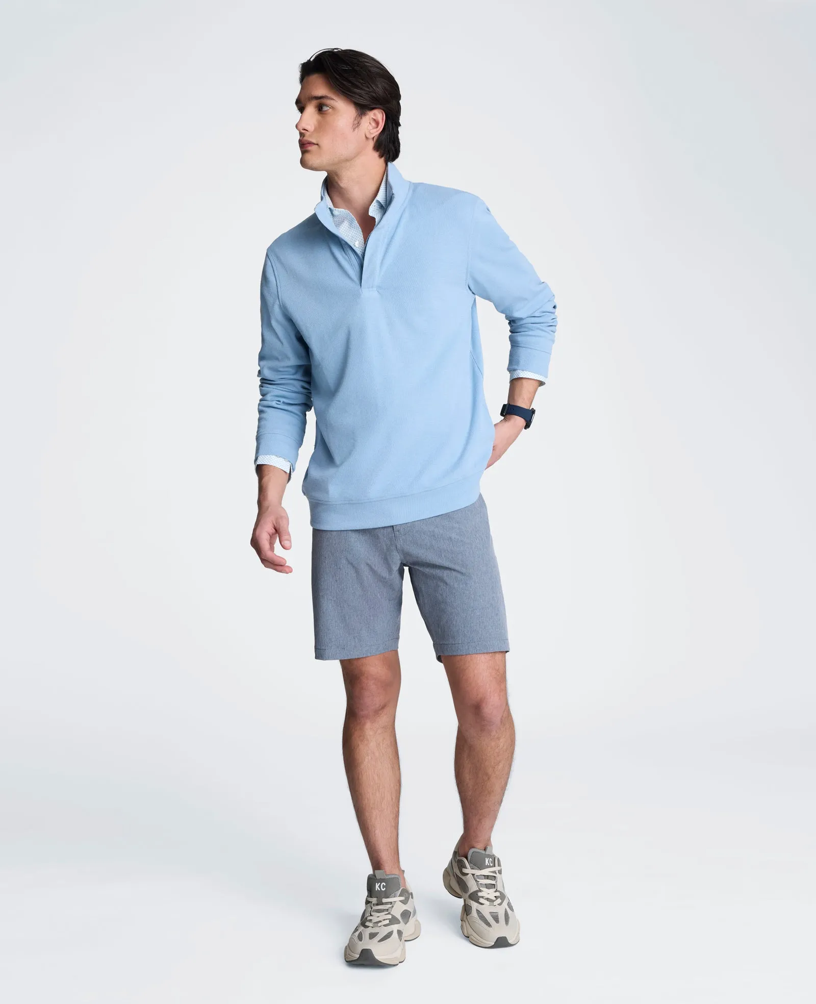 Hidden Placket Quarter Zip Sweater sold by Kenneth Cole product image thumbnail 4