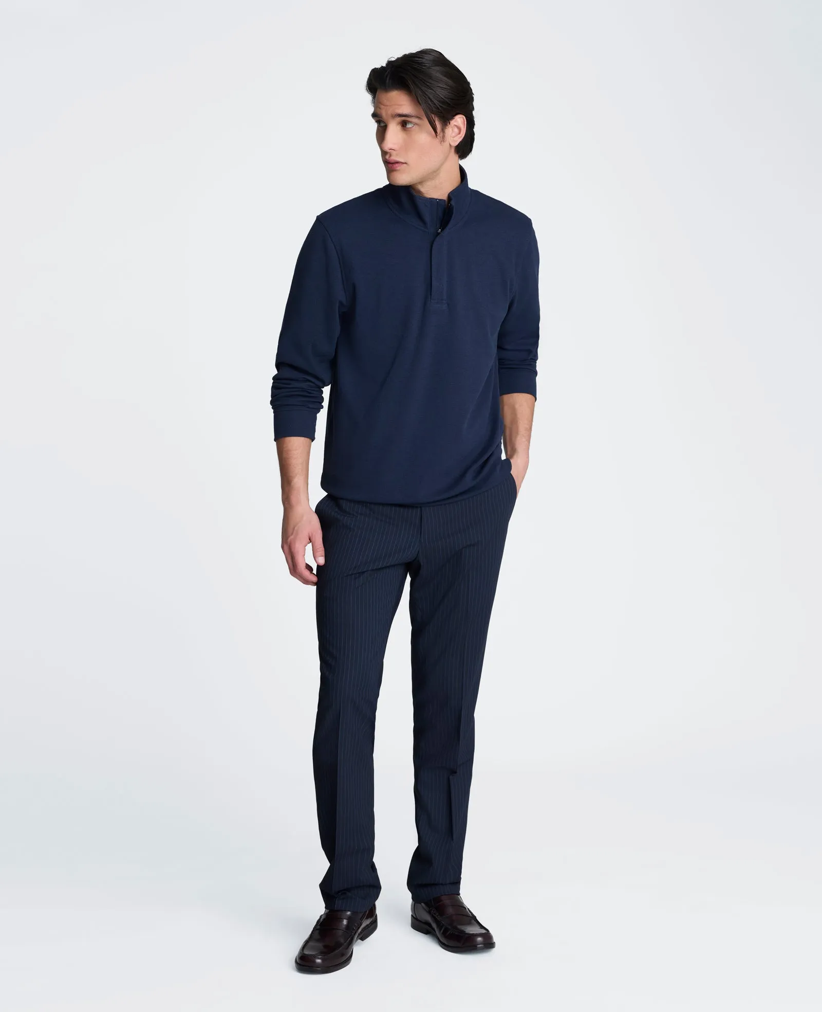 Hidden Placket Quarter Zip Sweater sold by Kenneth Cole product image thumbnail 4