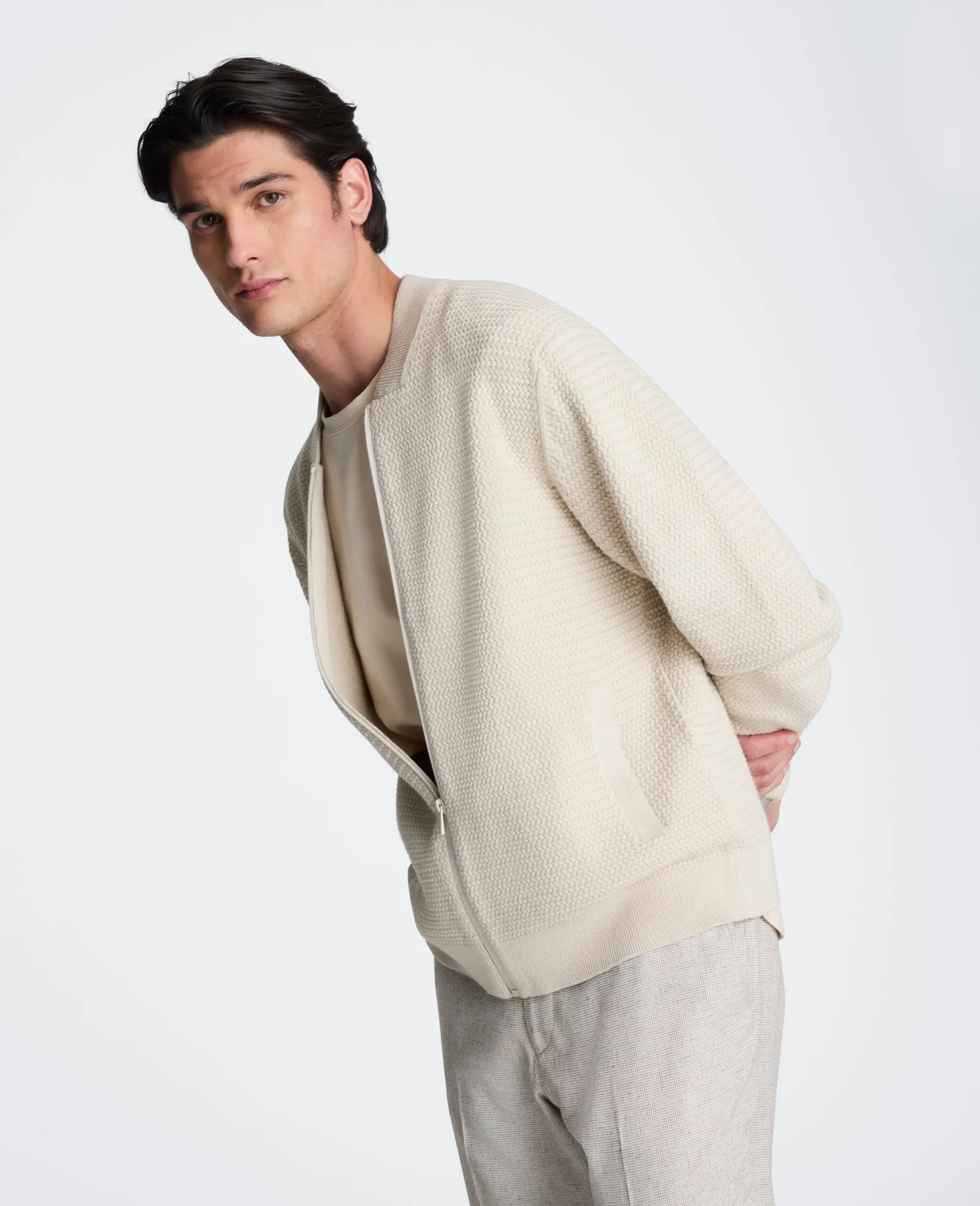 Sweater Bomber Jacket sold by Kenneth Cole product image thumbnail 3