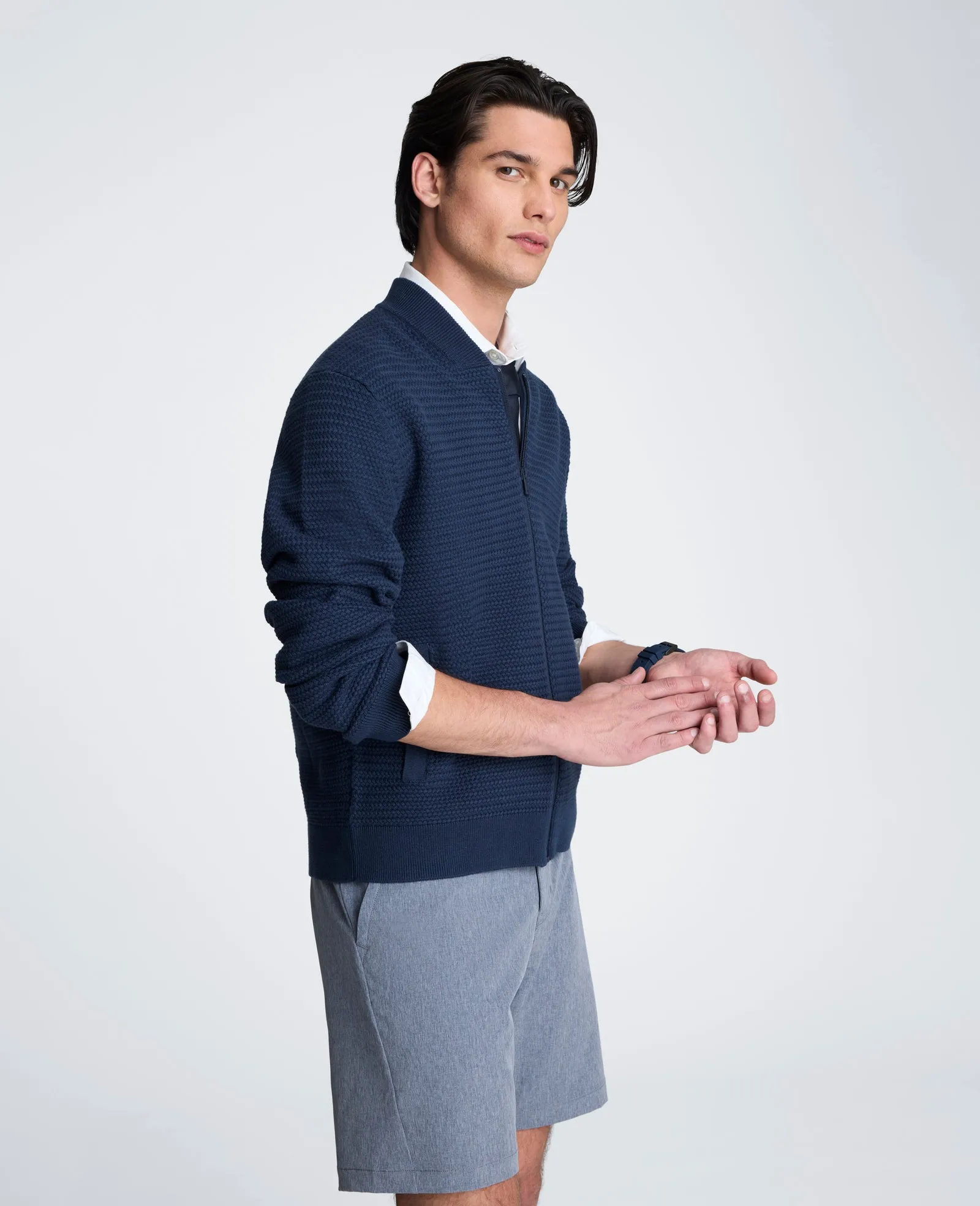 Sweater Bomber Jacket sold by Kenneth Cole product image thumbnail 3