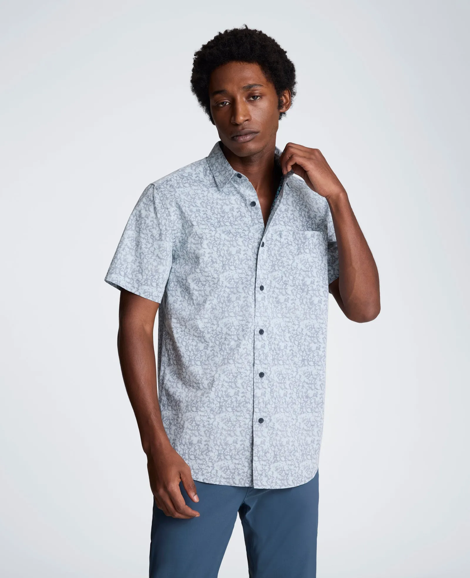 Short Sleeve Sport Shirt with Chest Pocket sold by Kenneth Cole product image thumbnail 5