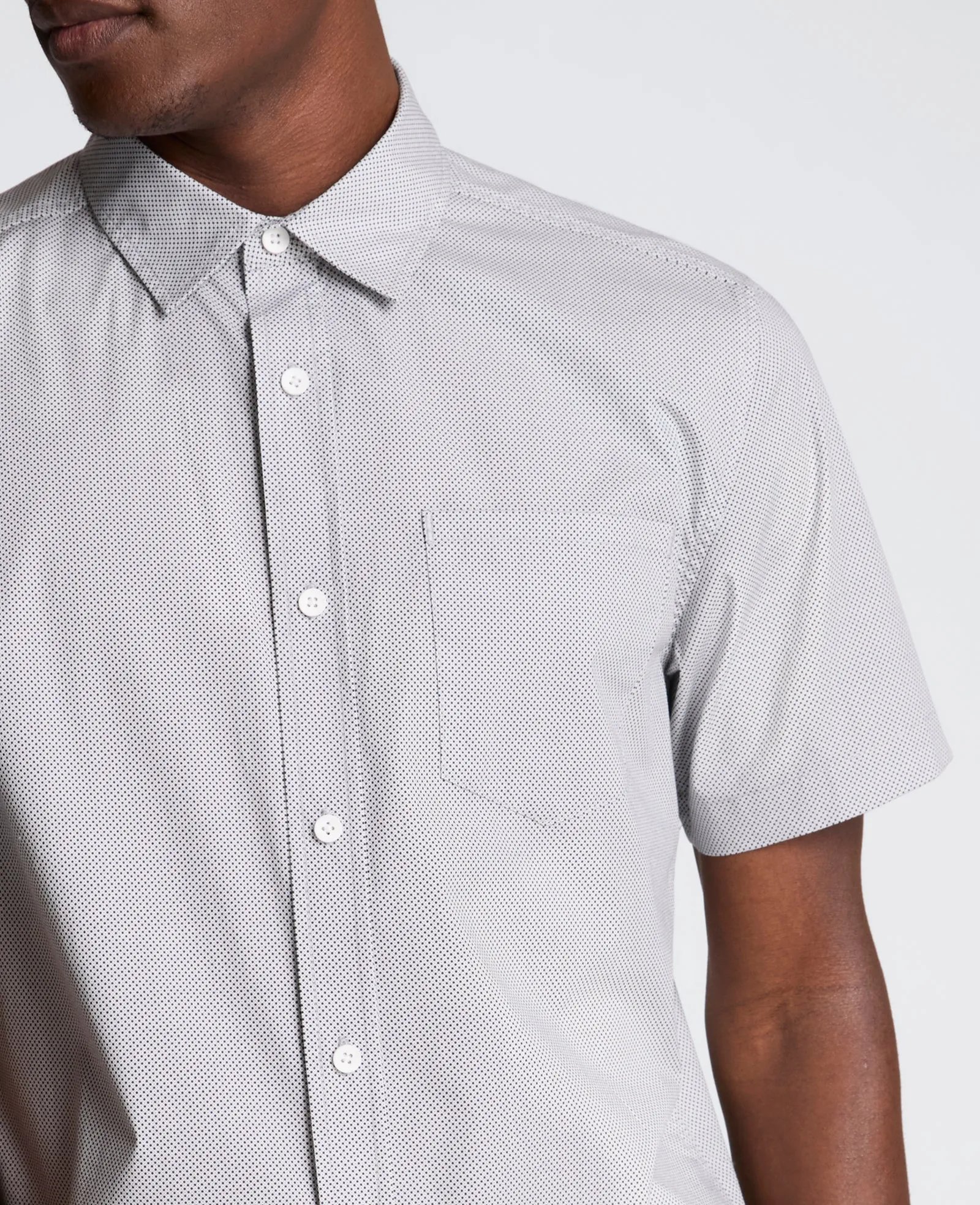 Short Sleeve Sport Shirt with Chest Pocket sold by Kenneth Cole product image thumbnail 4