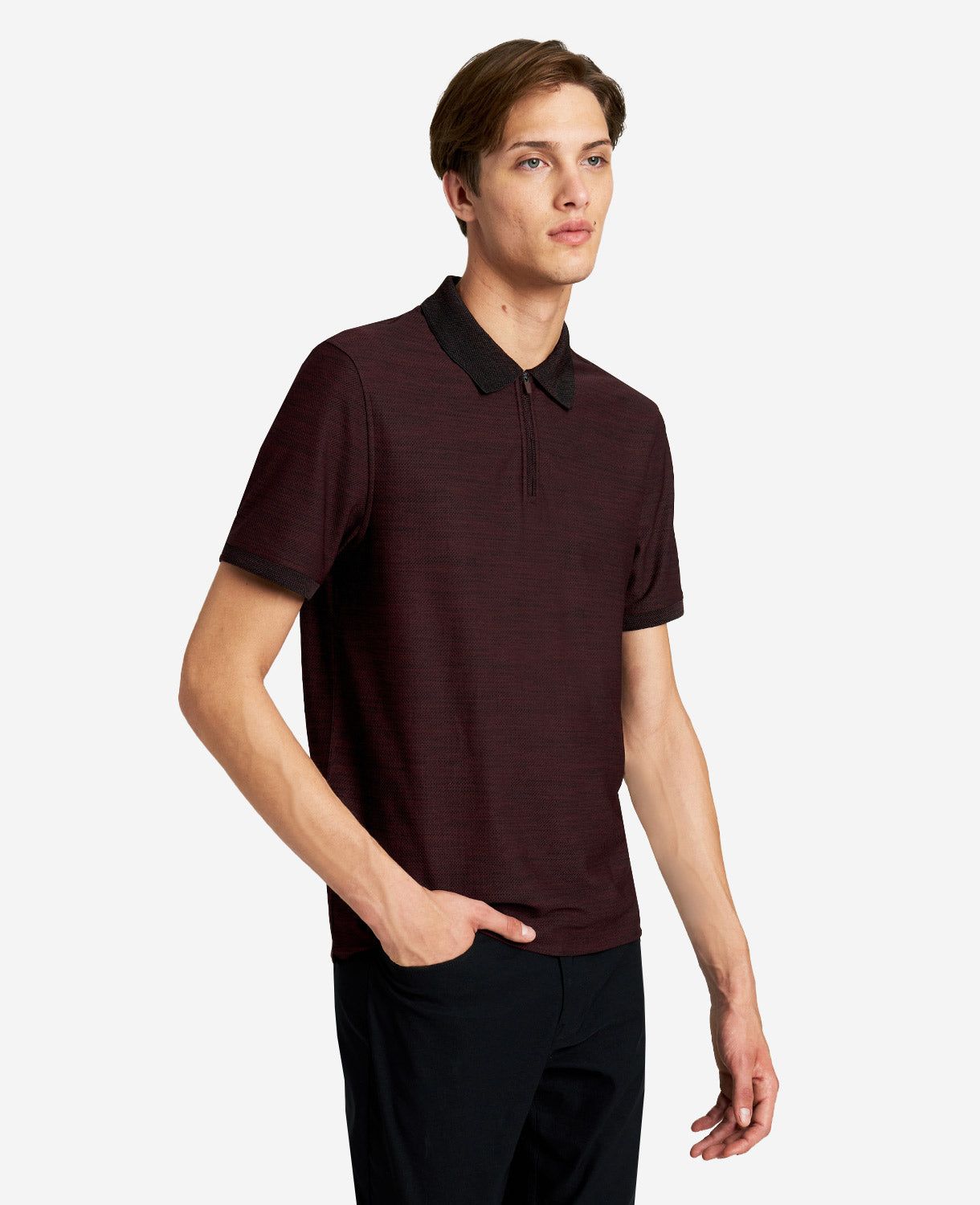 Knit Zip Polo sold by Kenneth Cole