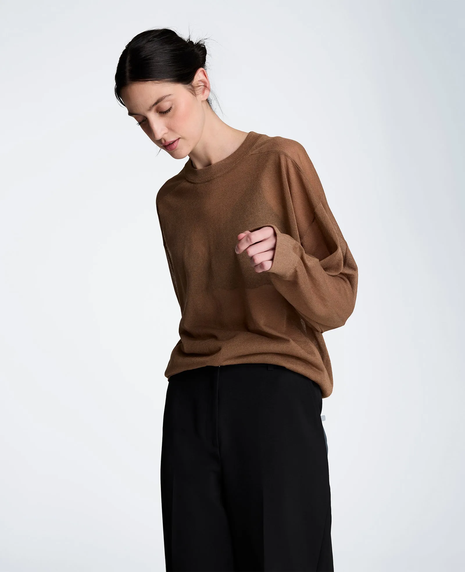 Sheer Crewneck Sweatshirt sold by Kenneth Cole product image thumbnail 2
