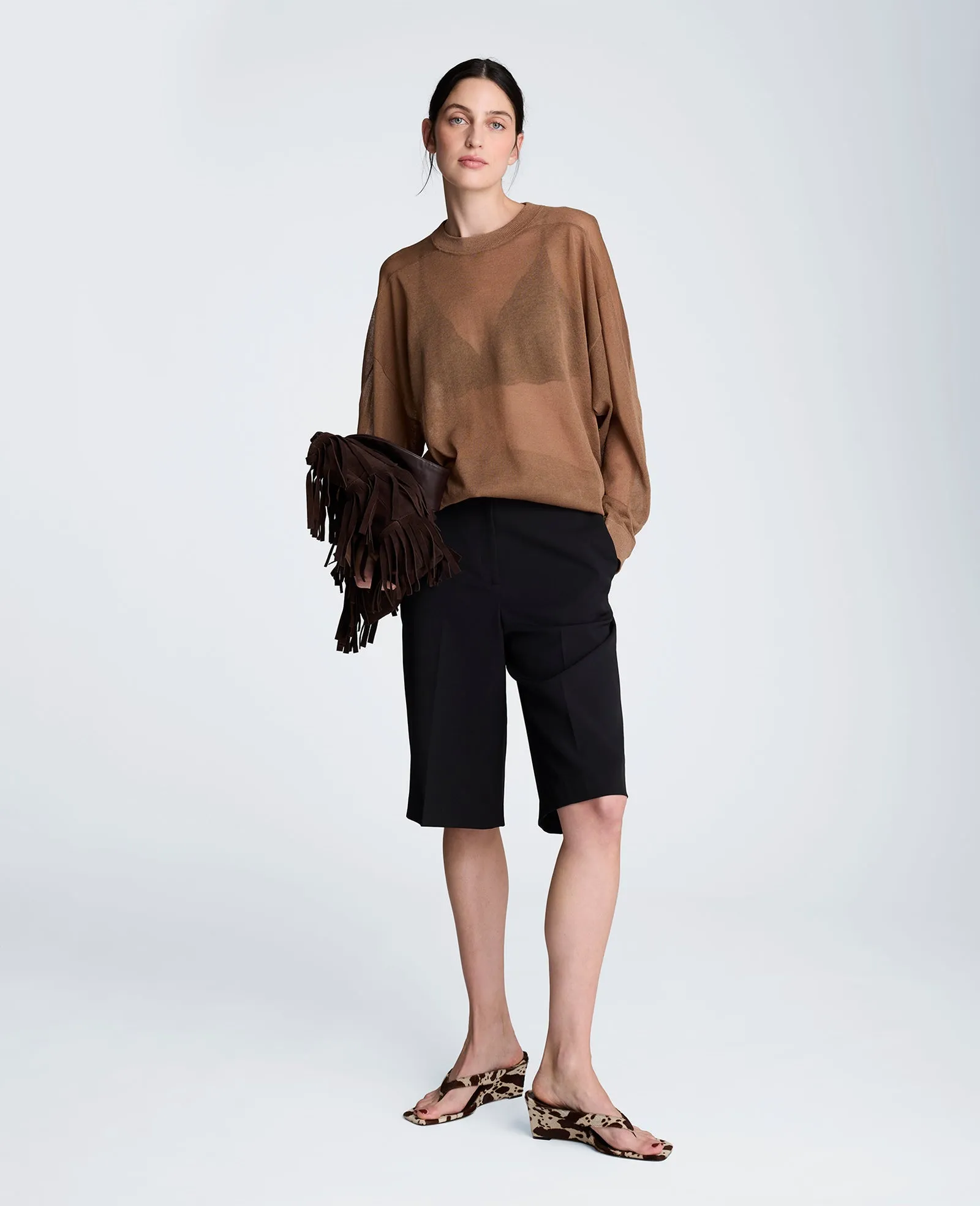 Sheer Crewneck Sweatshirt sold by Kenneth Cole product image thumbnail 4