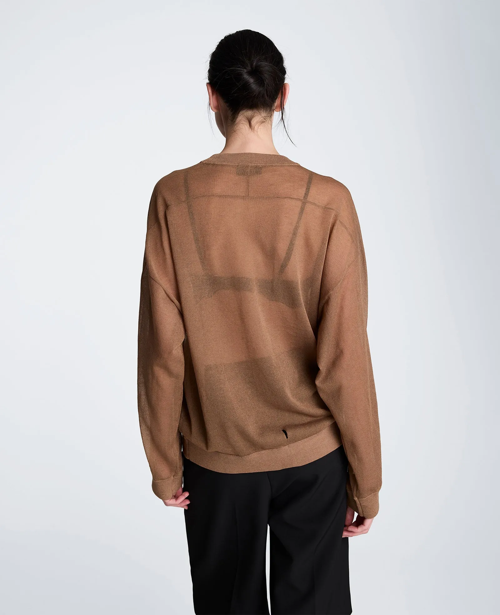 Sheer Crewneck Sweatshirt sold by Kenneth Cole product image thumbnail 3