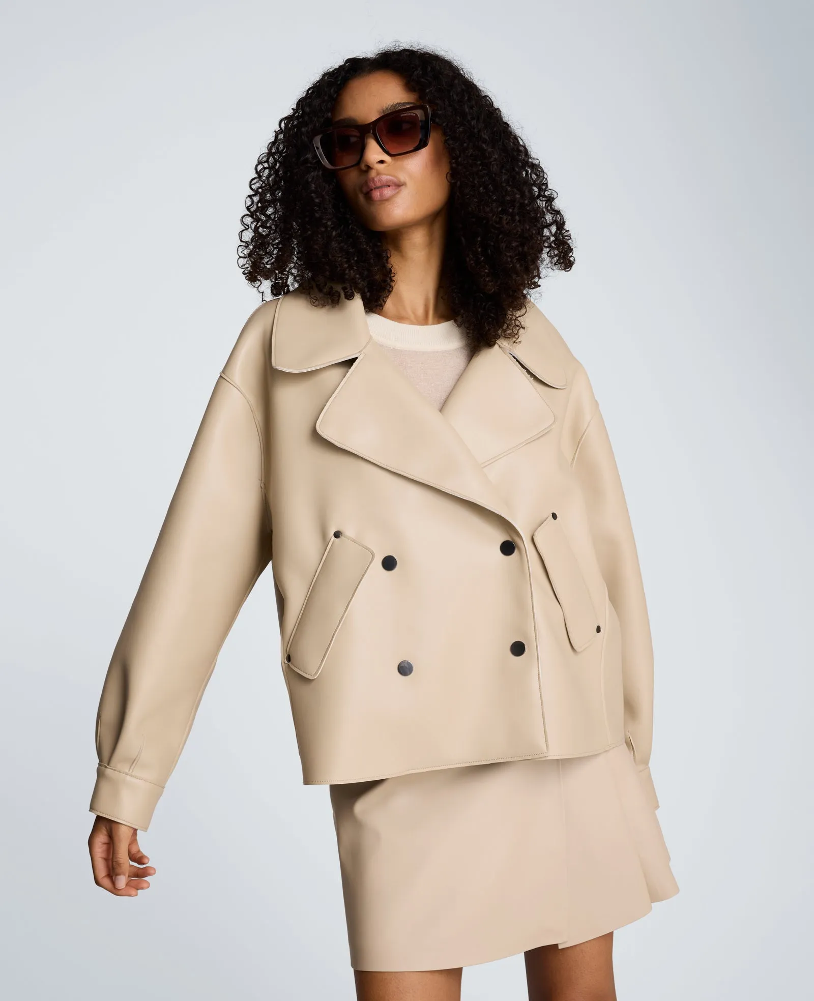 Short Trench with Snap Front sold by Kenneth Cole product image thumbnail 3