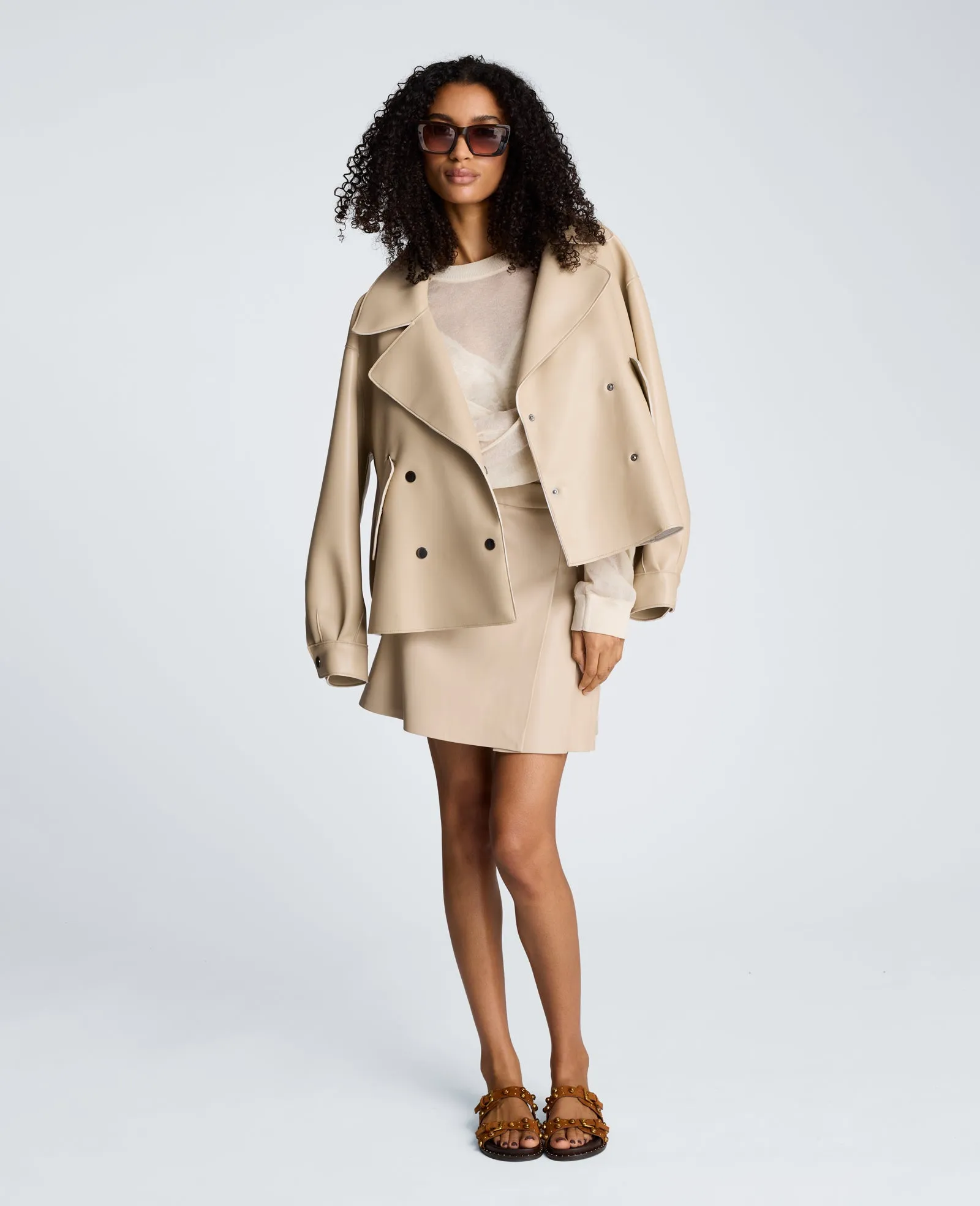 Short Trench with Snap Front sold by Kenneth Cole product image thumbnail 4