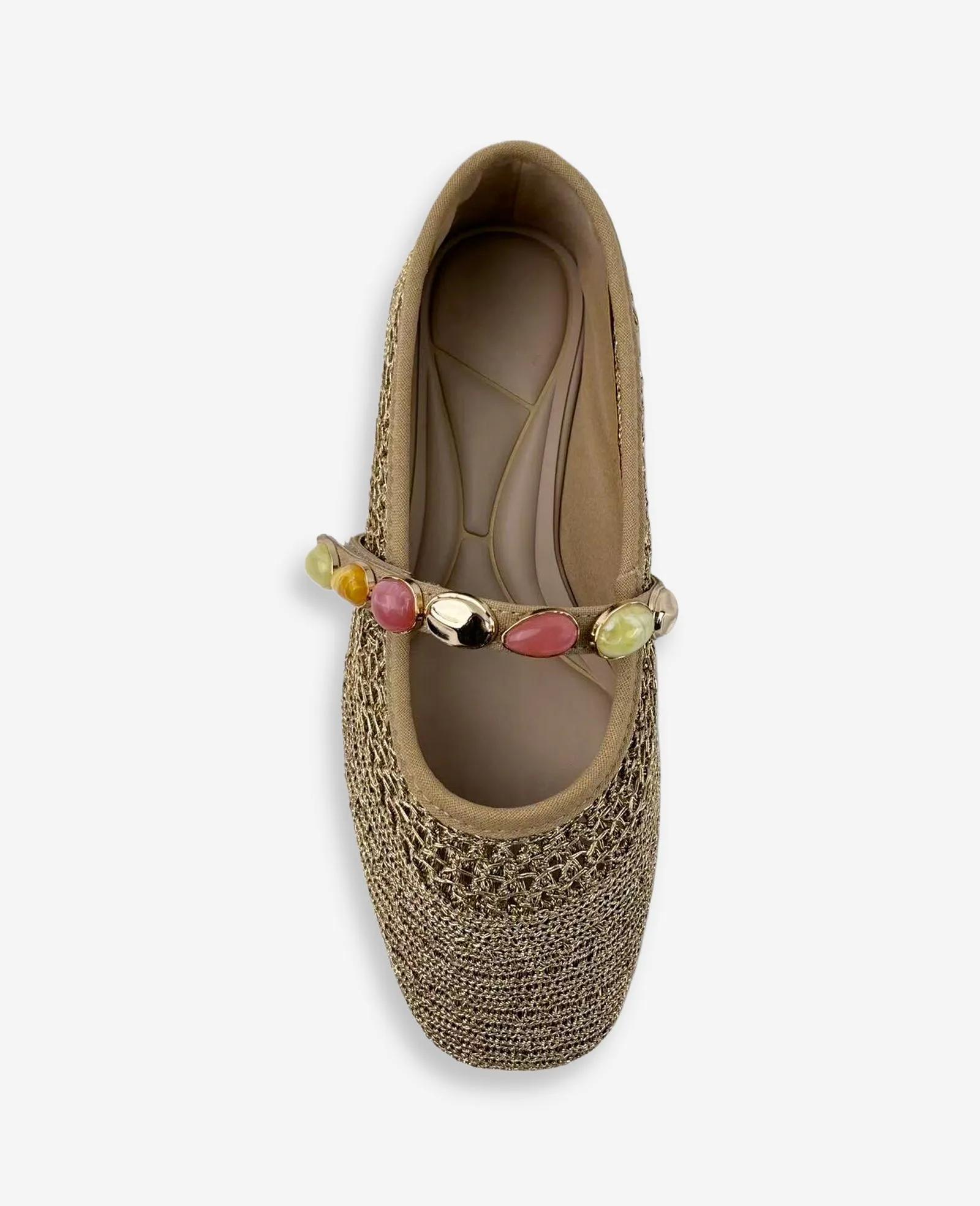 Zeta Woven Knit Stone Embellished Ballet Flat sold by Kenneth Cole product image thumbnail 3