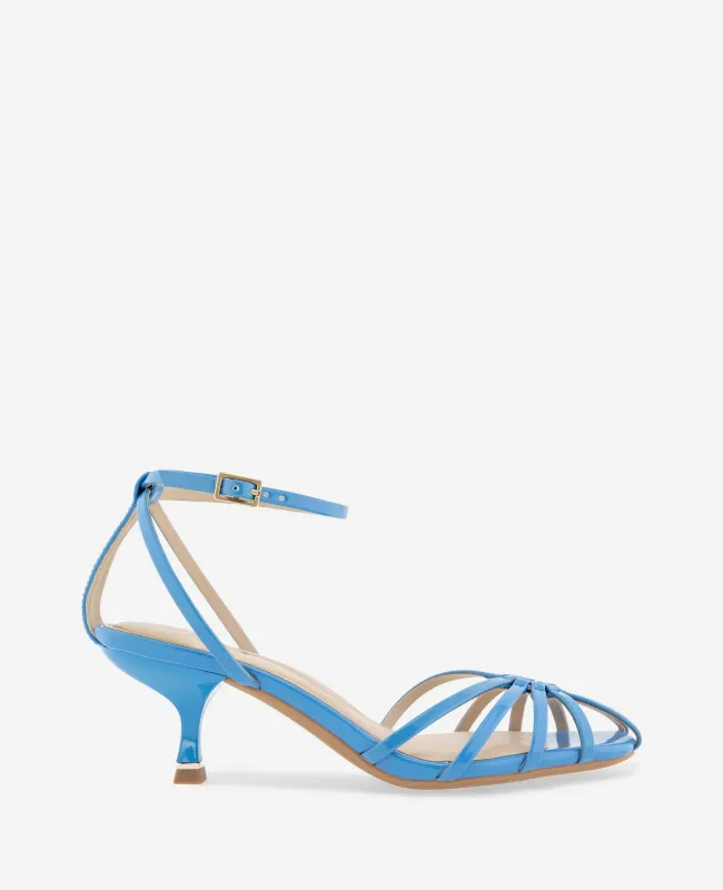 Genevieve Patent Cage Toe Ankle Strap Heel sold by Kenneth Cole