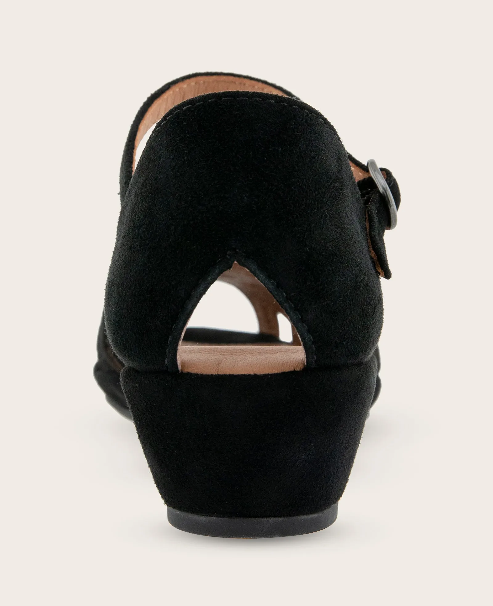 GENTLE SOULS - Loren Suede Perforated Peep-Toe Sandal sold by Kenneth Cole product image thumbnail 4