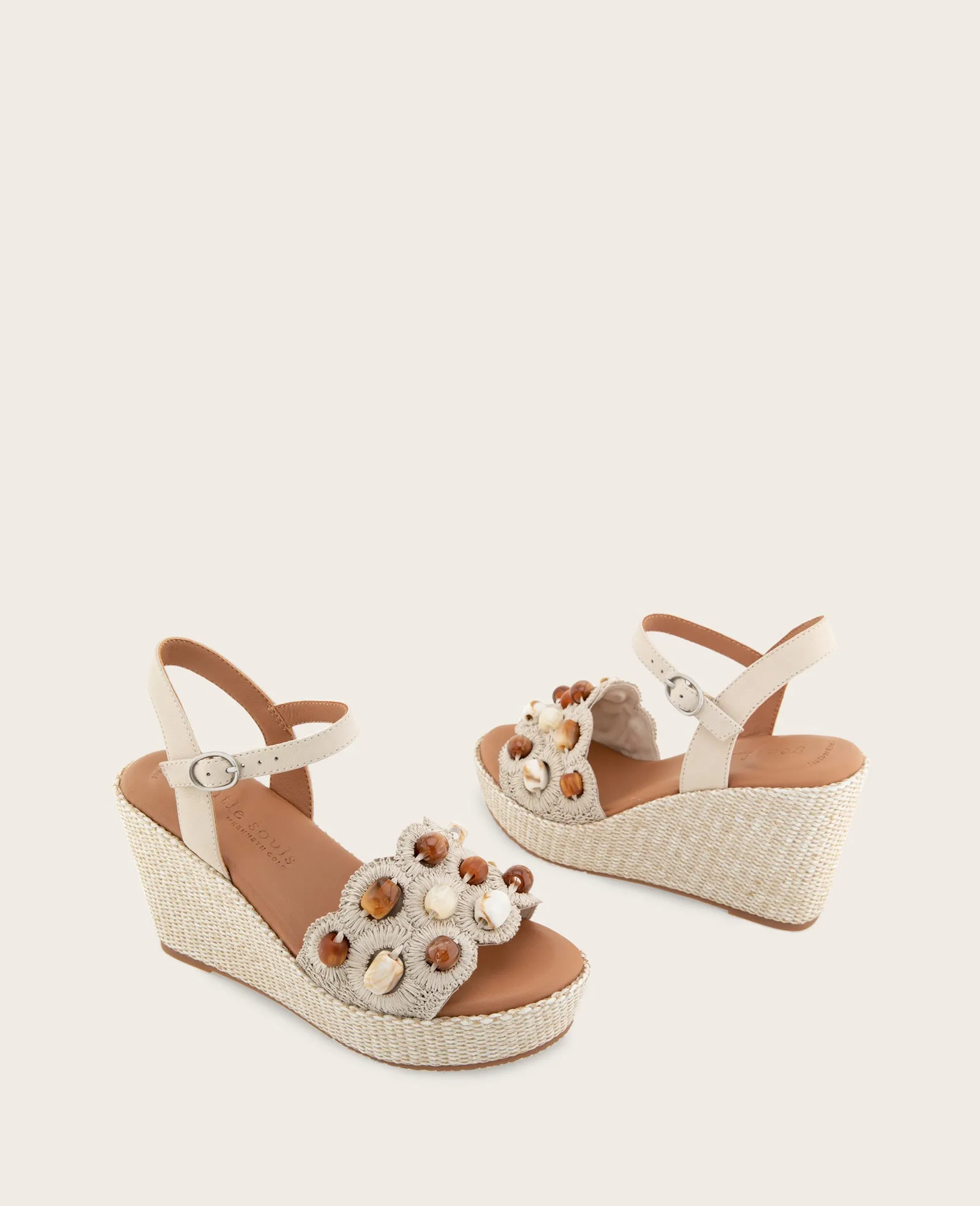 GENTLE SOULS - Nolina Stone Embellished Espadrille Wedge sold by Kenneth Cole product image thumbnail 2