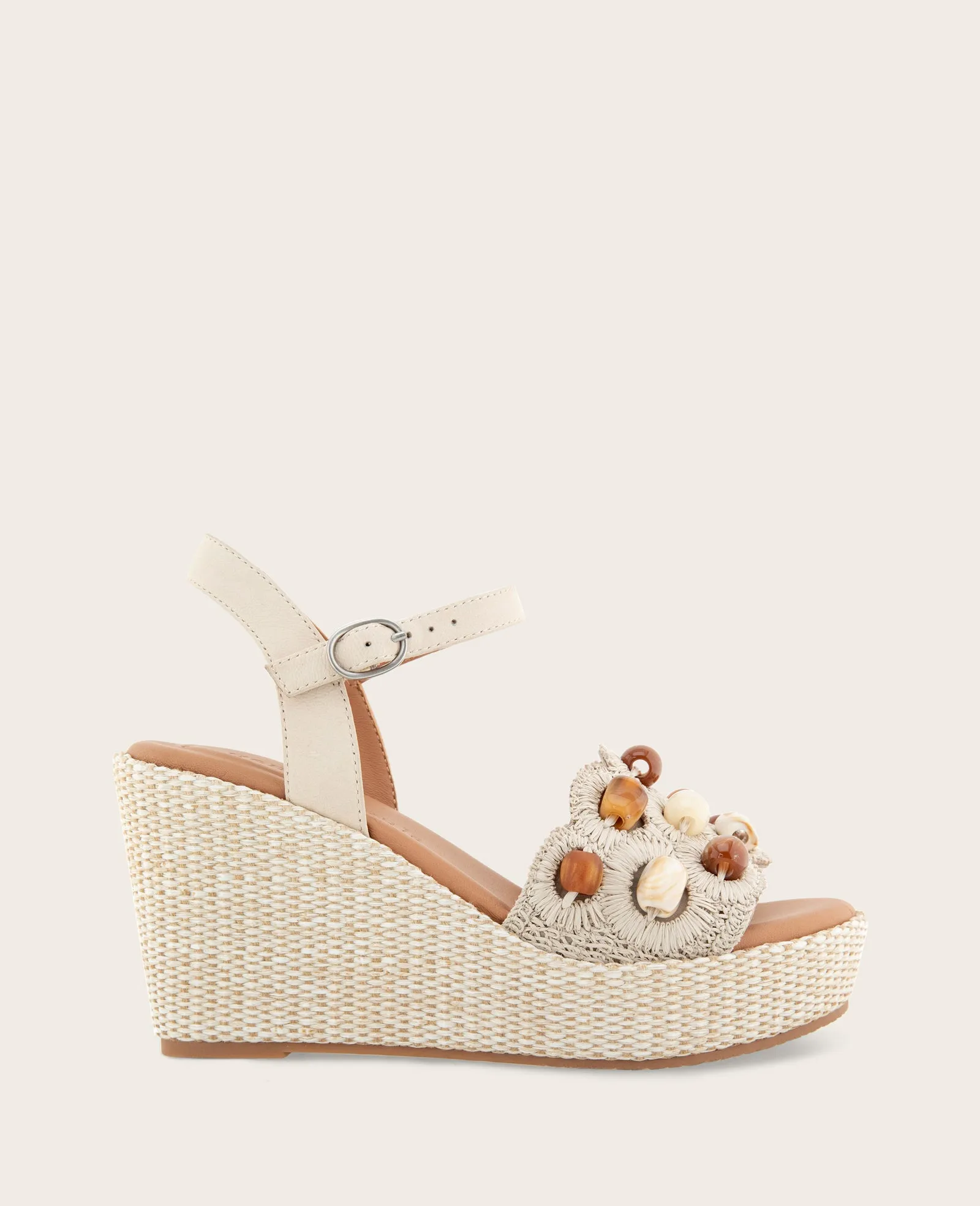 GENTLE SOULS - Nolina Stone Embellished Espadrille Wedge sold by Kenneth Cole