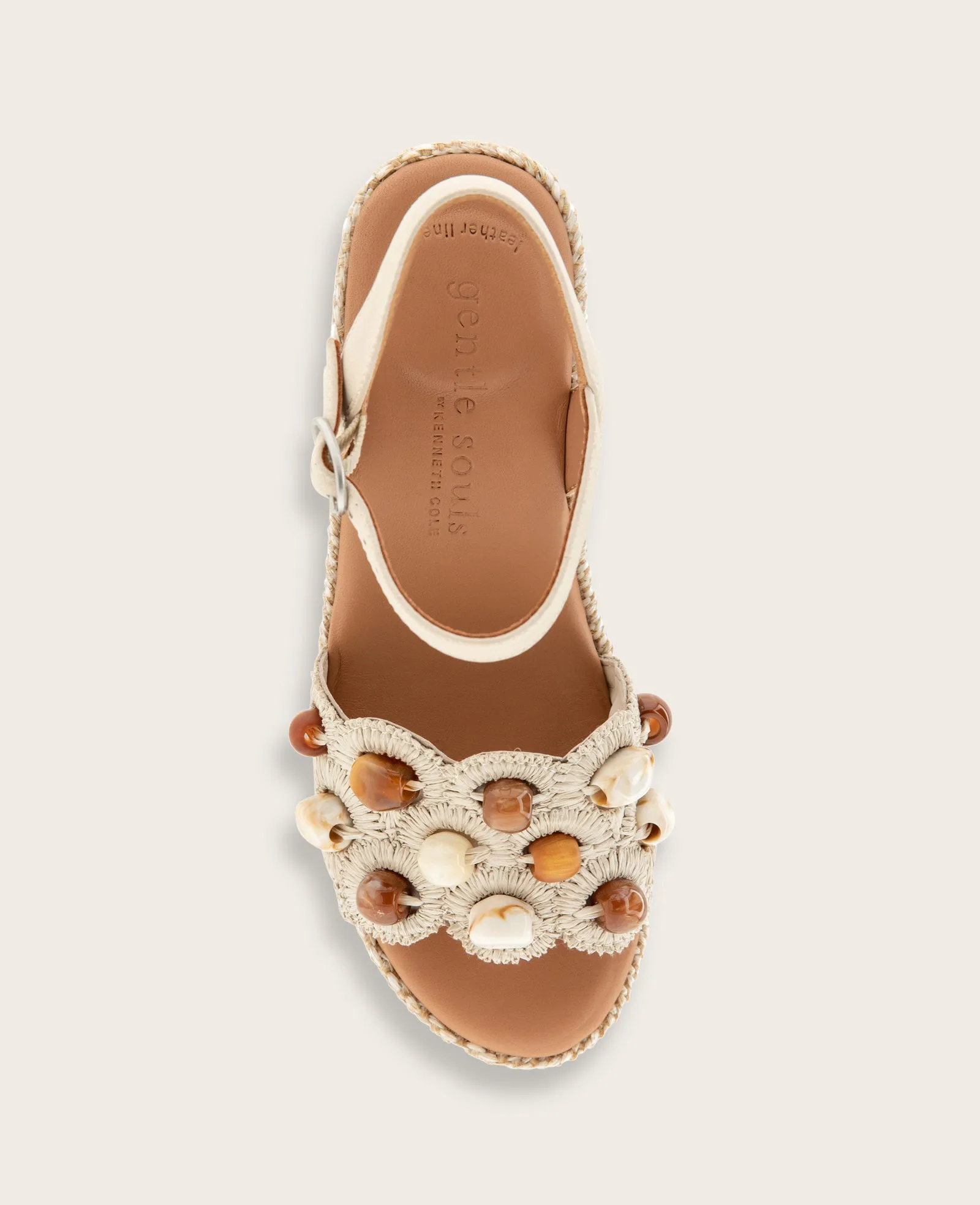 GENTLE SOULS - Nolina Stone Embellished Espadrille Wedge sold by Kenneth Cole product image thumbnail 3