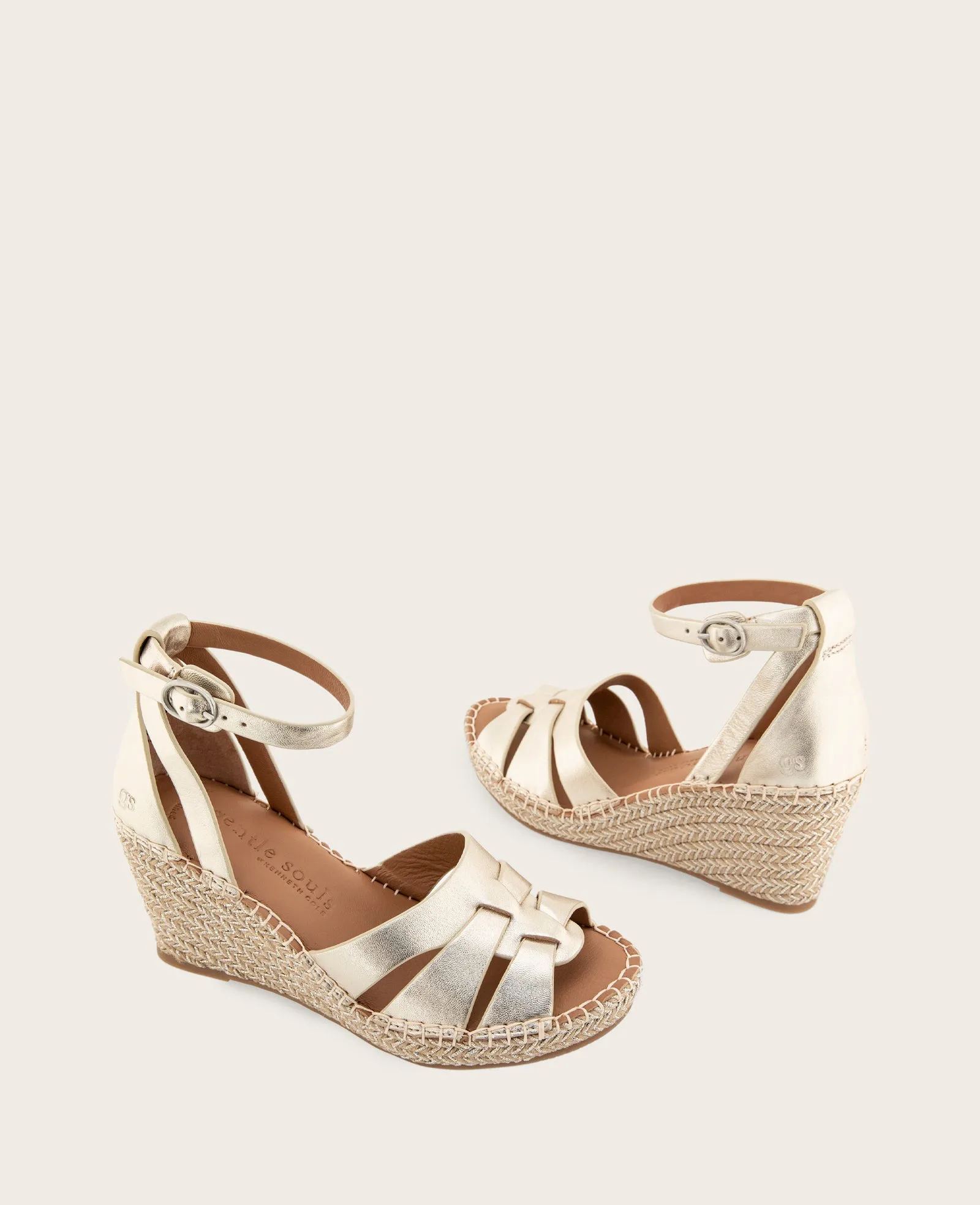 GENTLE SOULS - Coolie Metallic Espadrille Wedge sold by Kenneth Cole product image thumbnail 2