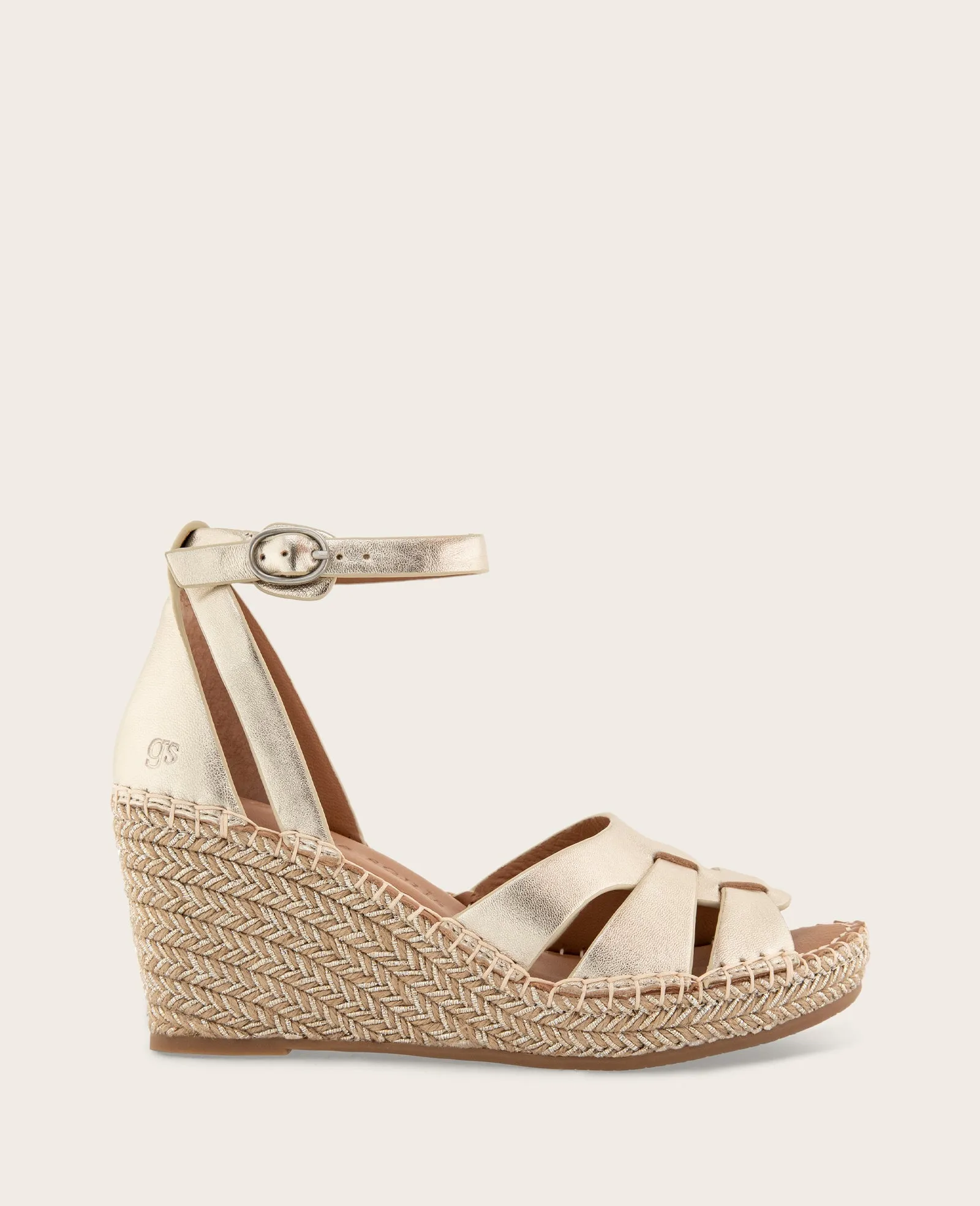 GENTLE SOULS - Coolie Metallic Espadrille Wedge sold by Kenneth Cole