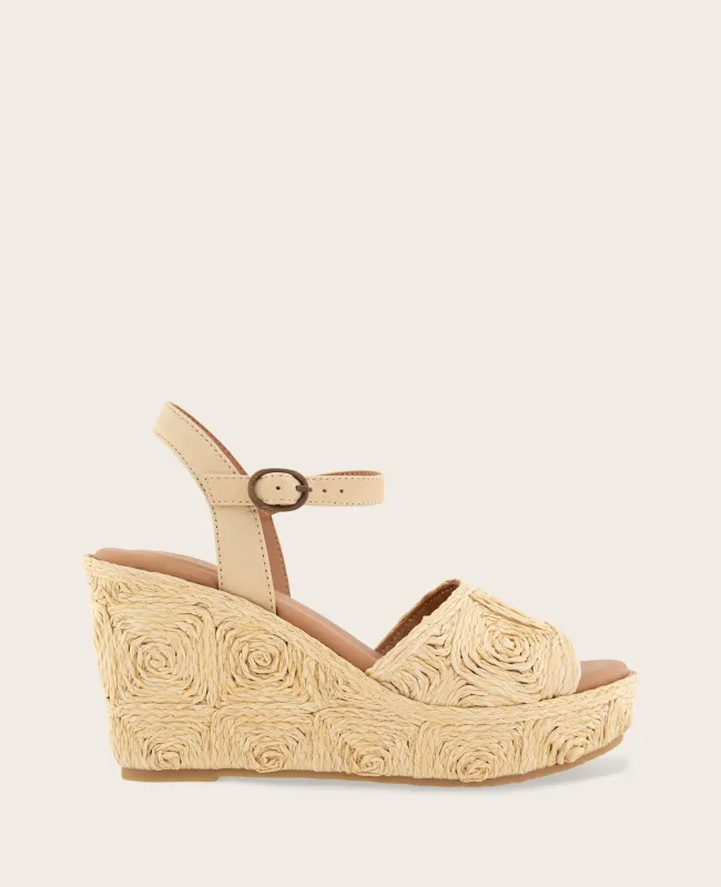 GENTLE SOULS - Nevio Raffia Platform Wedge sold by Kenneth Cole