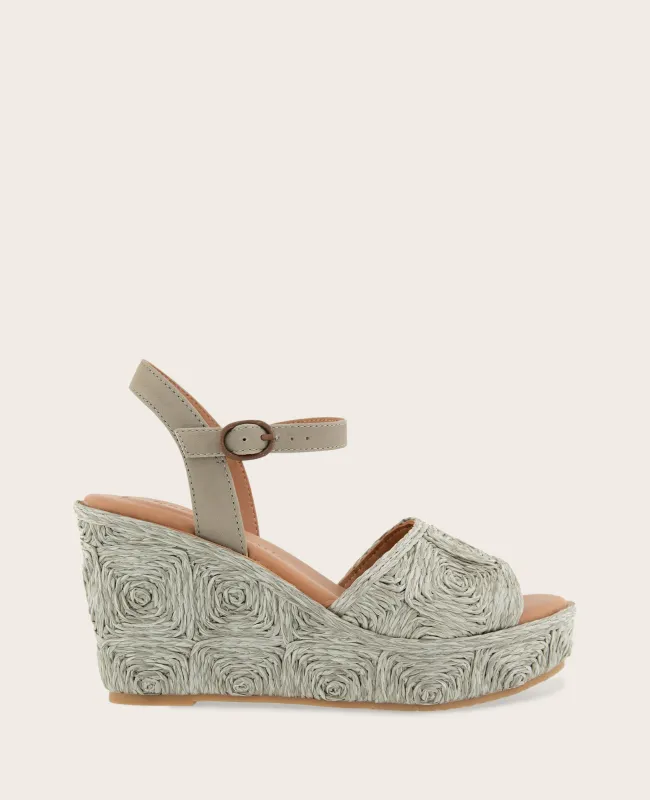 GENTLE SOULS - Nevio Raffia Platform Wedge sold by Kenneth Cole