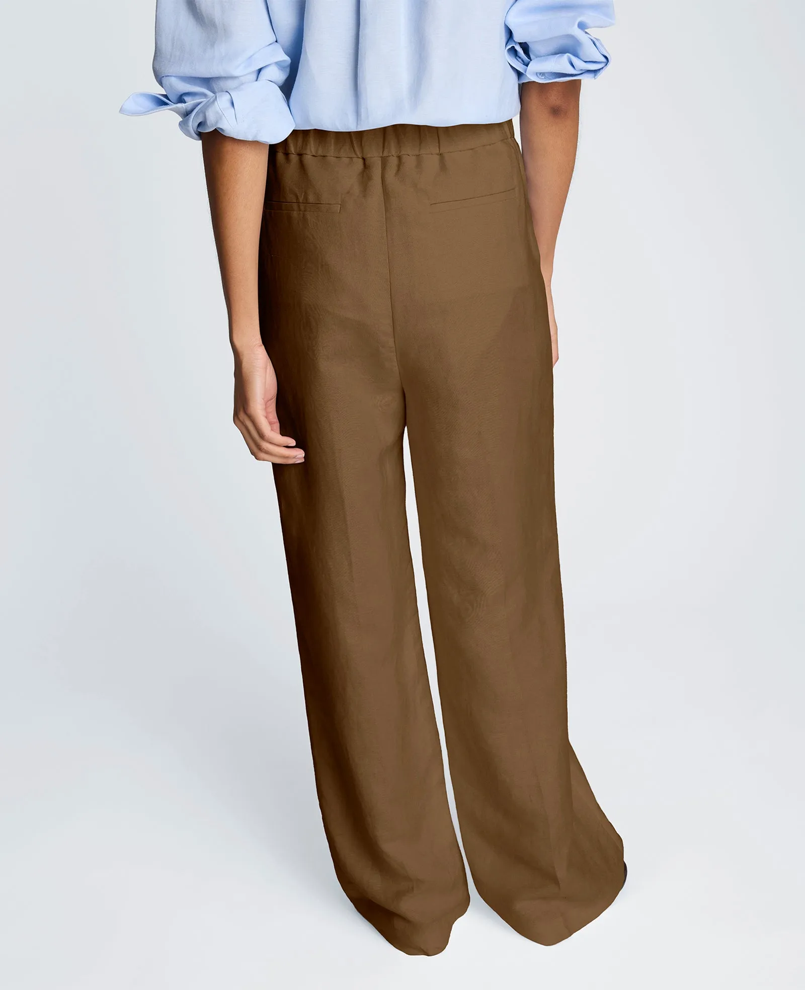 Pull On Wide Leg Linen Pant sold by Kenneth Cole product image thumbnail 3