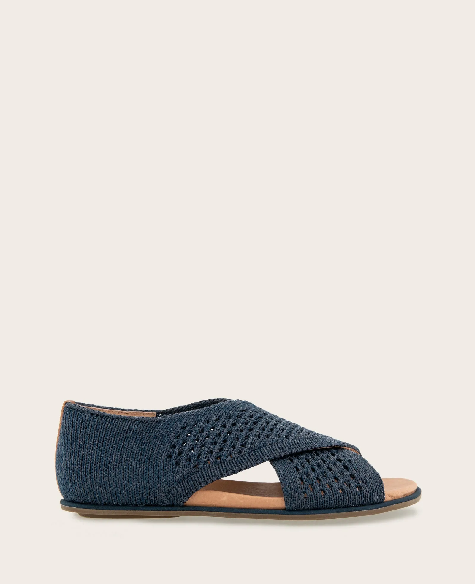 GENTLE SOULS - Laniey Knit X-Band Leather Sandal sold by Kenneth Cole