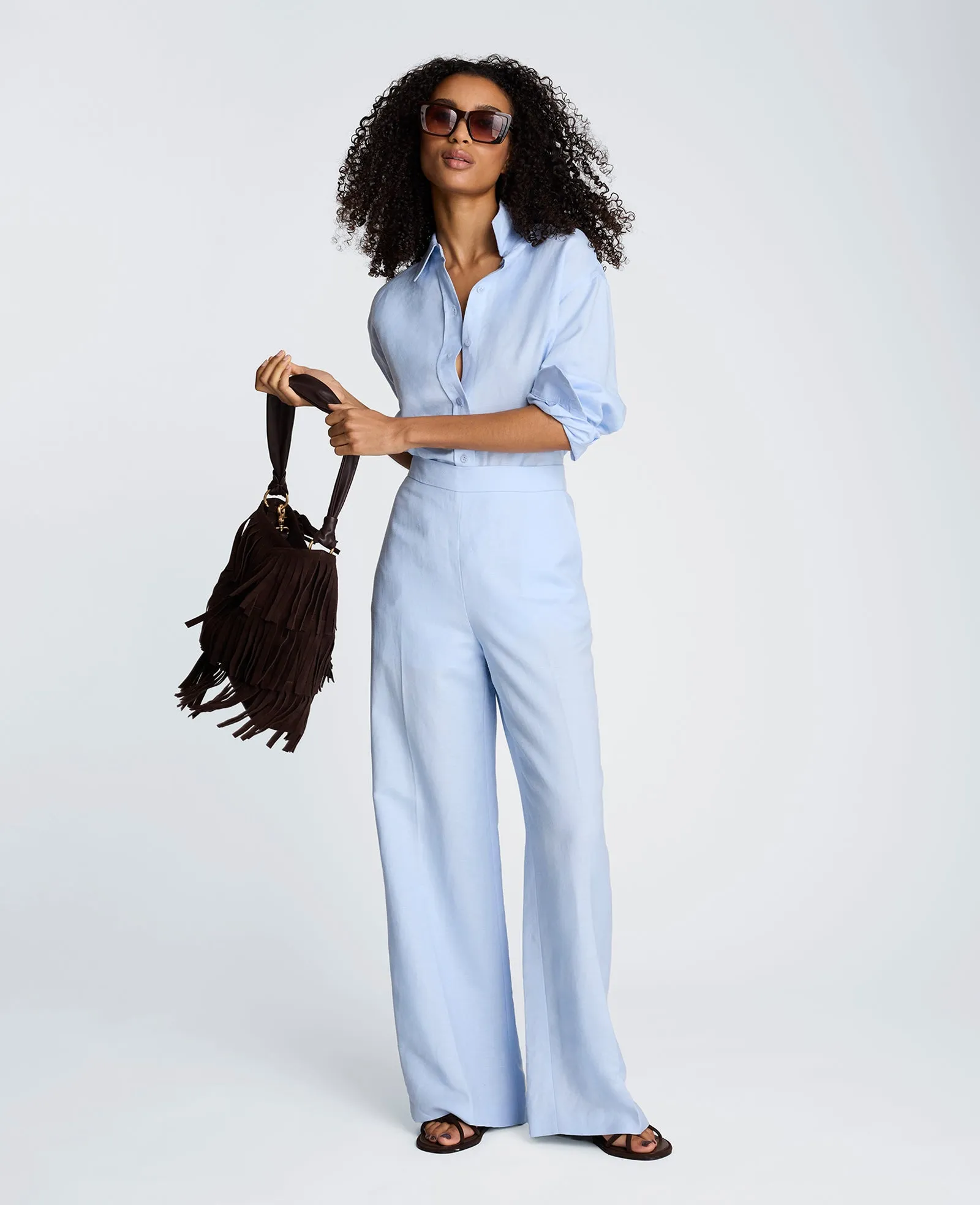 Pull On Wide Leg Linen Pant sold by Kenneth Cole product image thumbnail 4