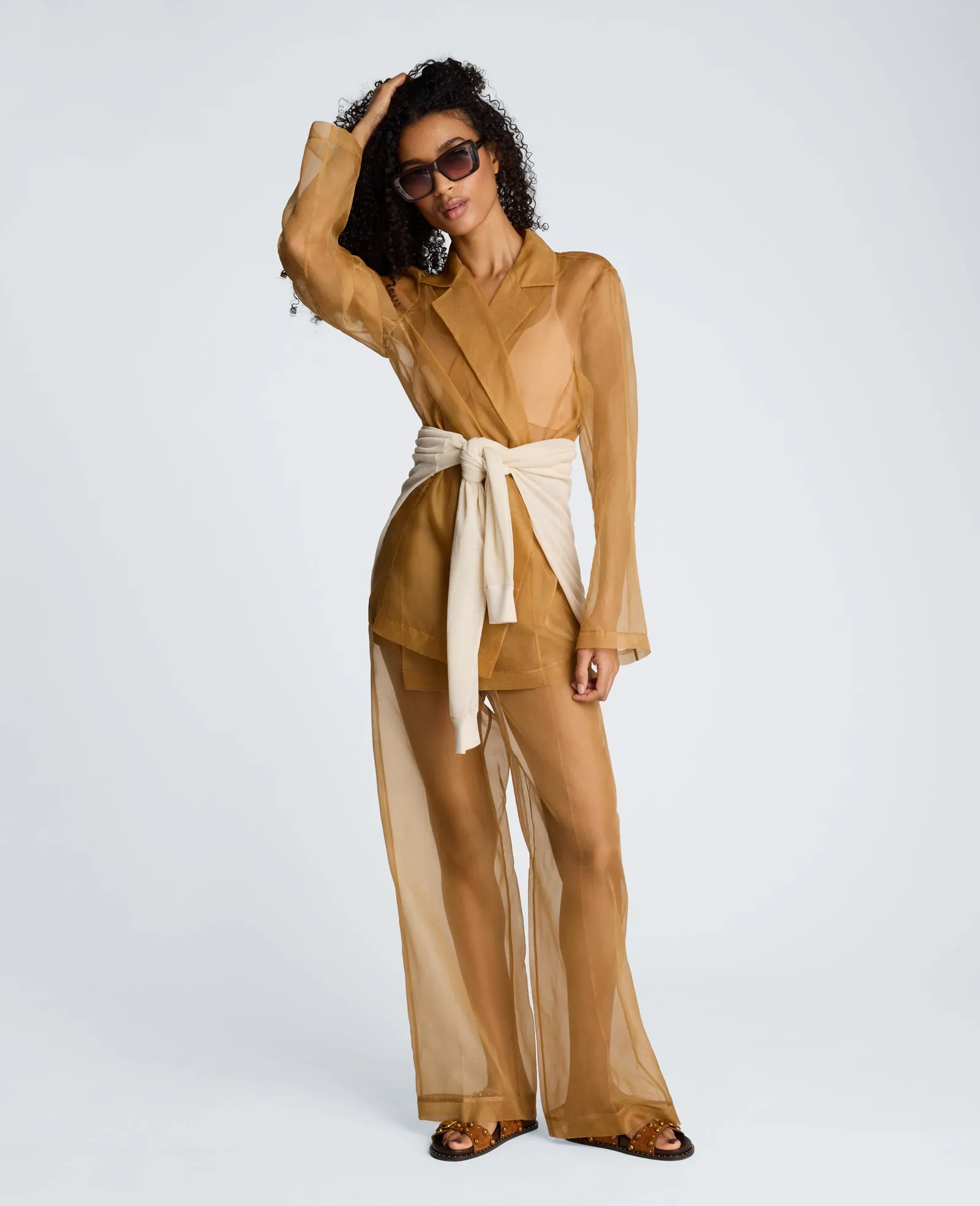 One Button Jacket with Notch Collar Organza sold by Kenneth Cole product image thumbnail 5