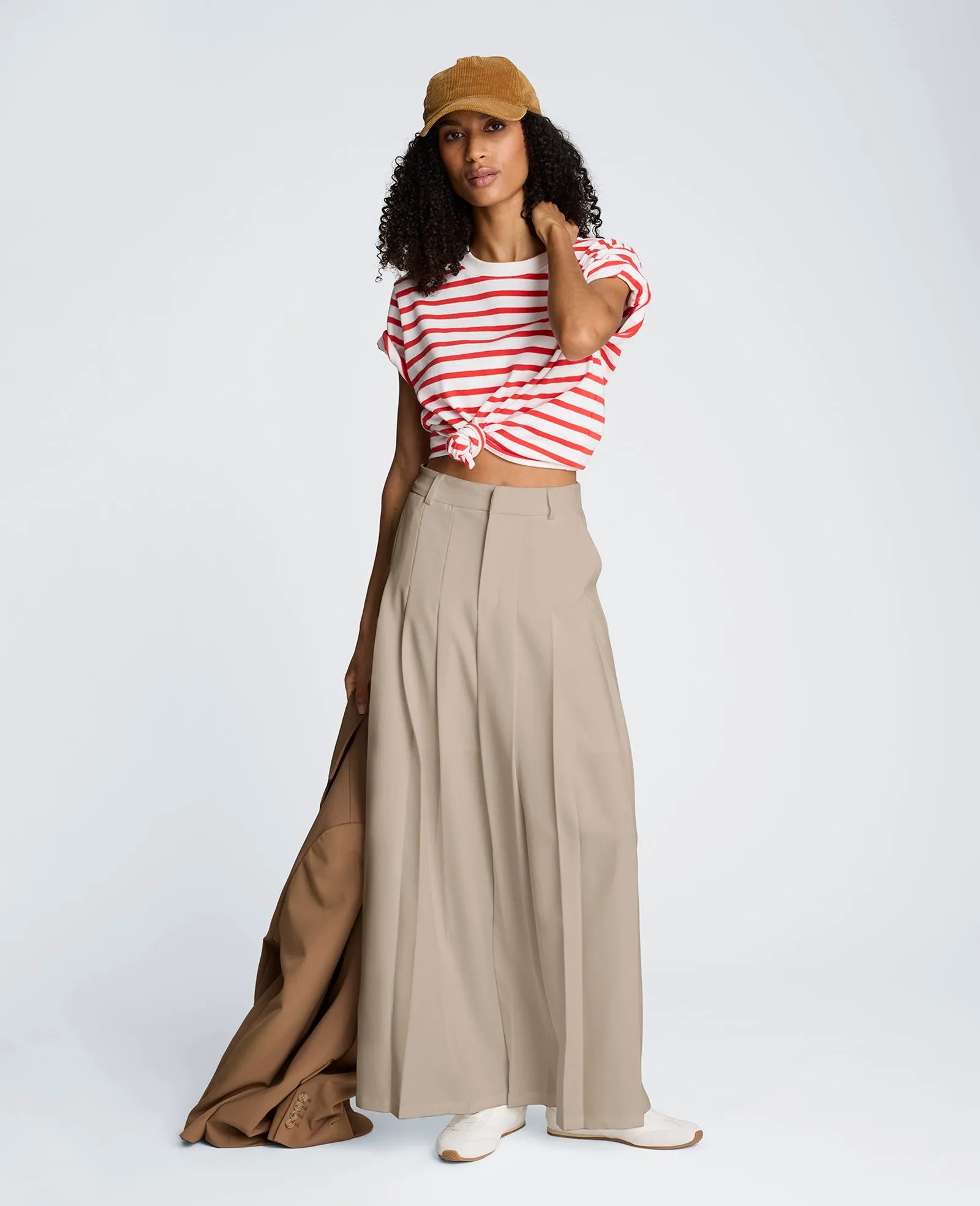 Fly Front Pleated Maxi Skirt sold by Kenneth Cole product image thumbnail 4