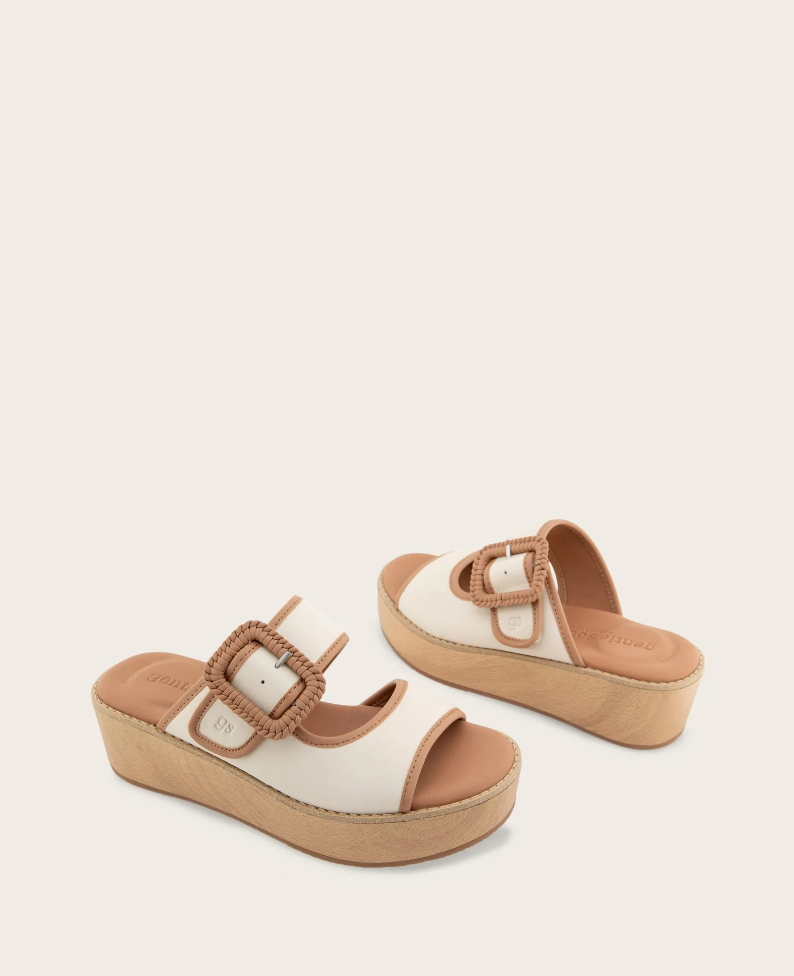 GENTLE SOULS - Vadylin Leather Buckle Platform Sandal sold by Kenneth Cole product image thumbnail 2