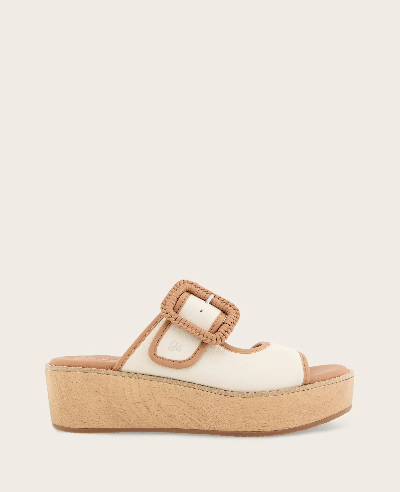 GENTLE SOULS - Vadylin Leather Buckle Platform Sandal sold by Kenneth Cole