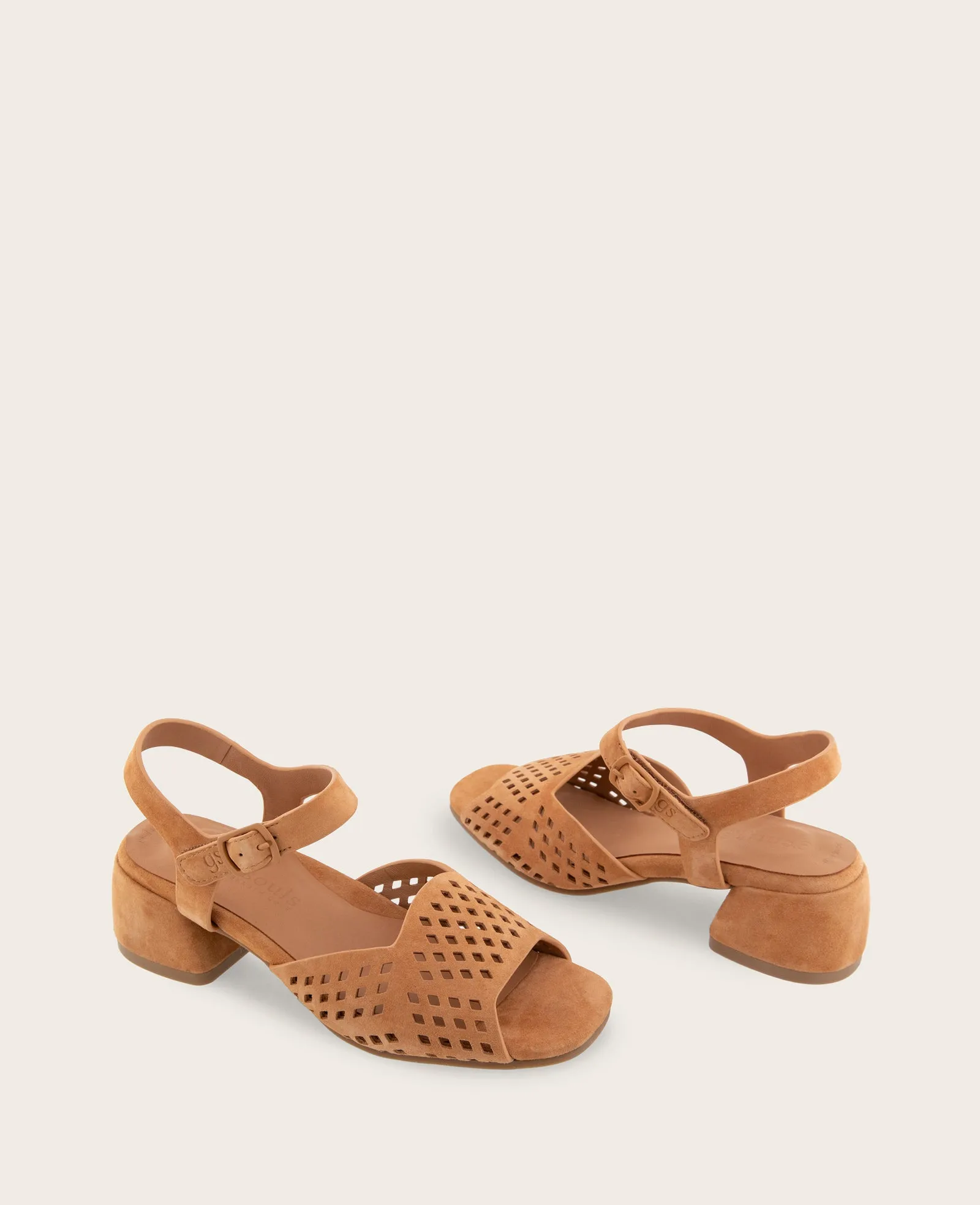 GENTLE SOULS - Oaks Suede Perforated Open Toe Heel sold by Kenneth Cole product image thumbnail 2