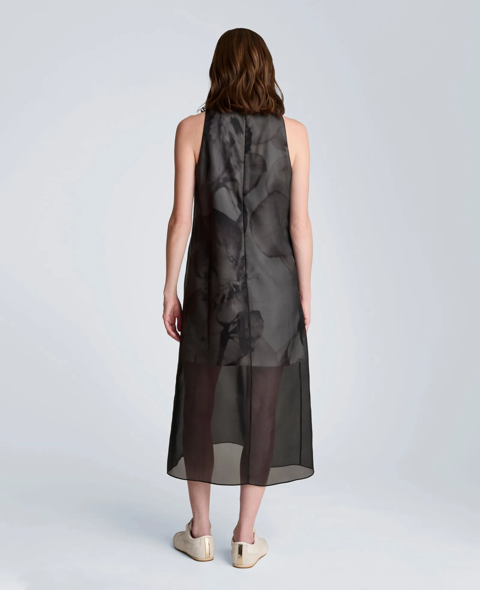 Sheer Overlay Crewneck Mini A-Line Dress sold by Kenneth Cole product image thumbnail 2