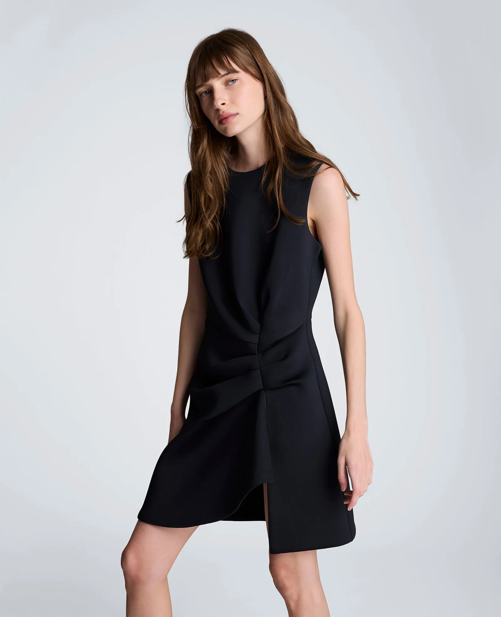 Draped Pleated Mini Cascading Detail Dress sold by Kenneth Cole product image thumbnail 3
