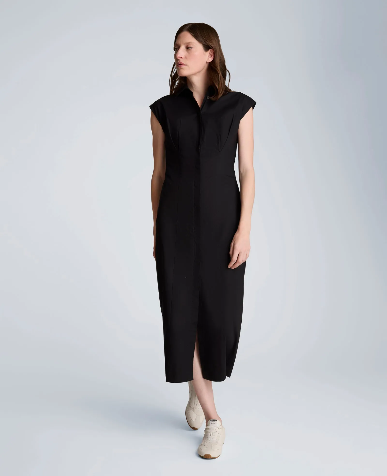 Bodice Pleat Midi Shirt Dress sold by Kenneth Cole product image thumbnail 5