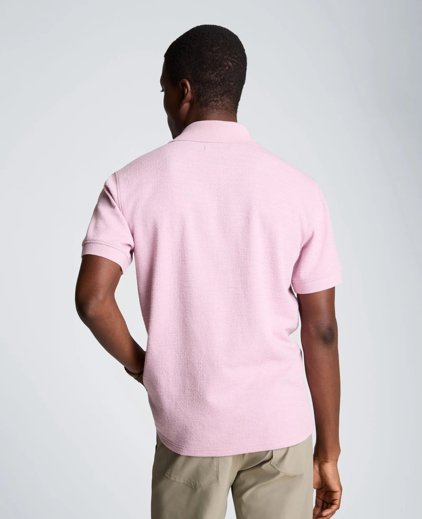 Short Sleeve Johnny Collar Polo with Ribbing sold by Kenneth Cole product image thumbnail 2