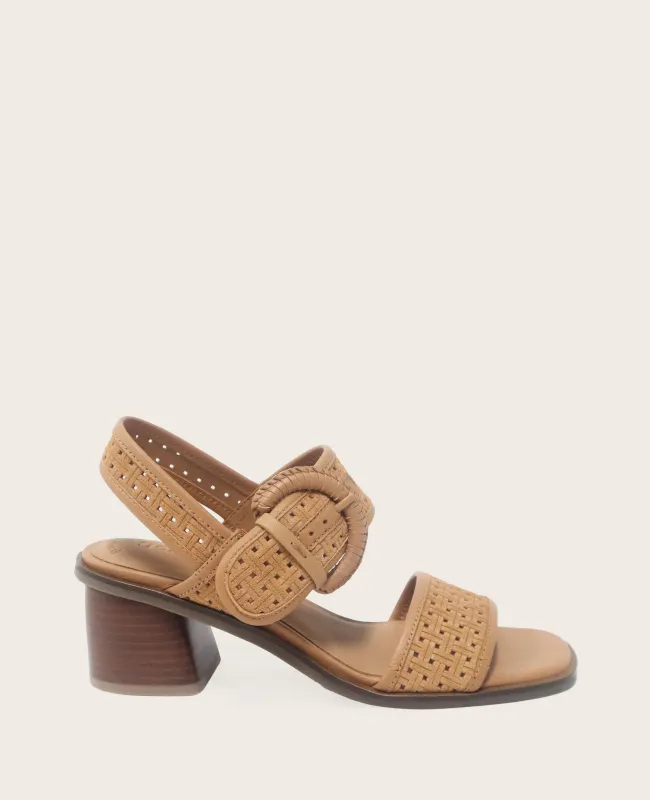 GENTLE SOULS - Mystic Suede Perforated Heeled Sandal sold by Kenneth Cole