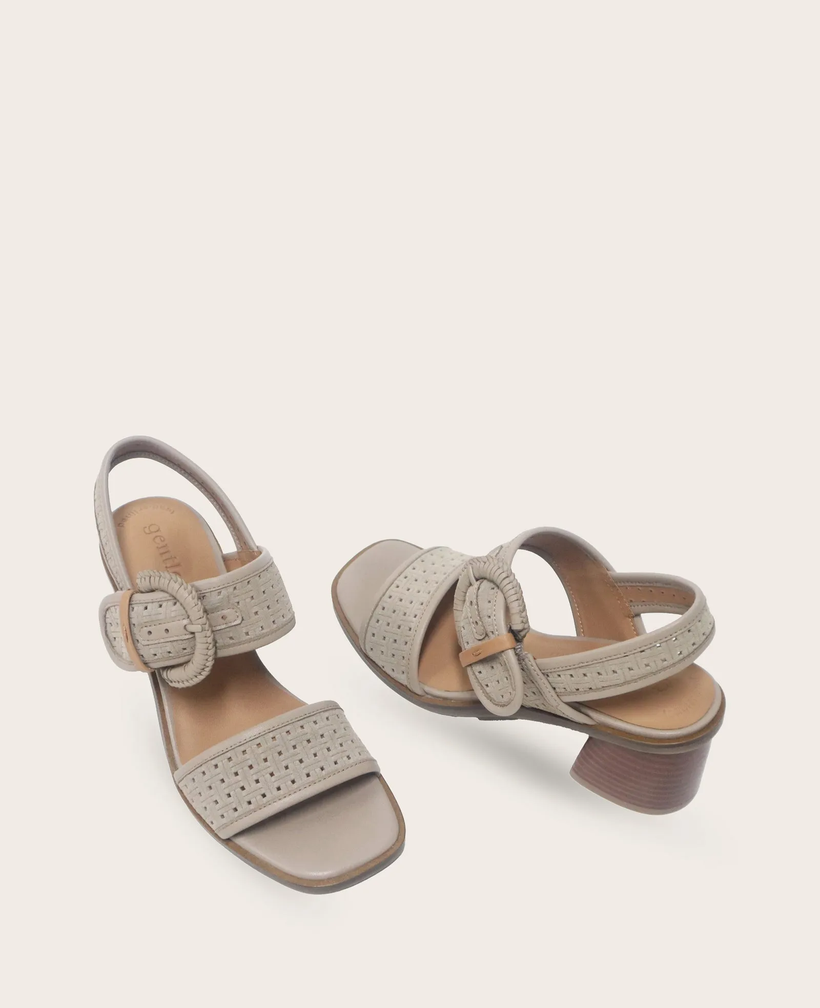 GENTLE SOULS - Mystic Suede Perforated Heeled Sandal sold by Kenneth Cole product image thumbnail 2