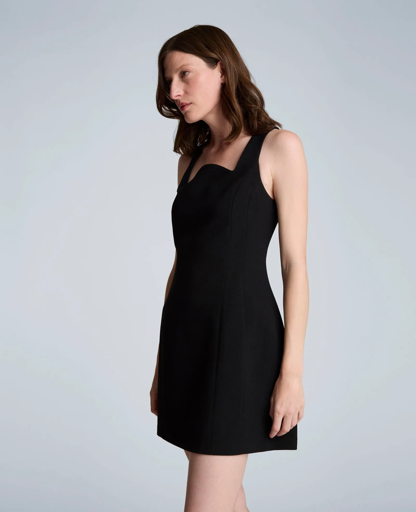 Sculpted Neck Mini Fit and Flare Dress sold by Kenneth Cole product image thumbnail 3
