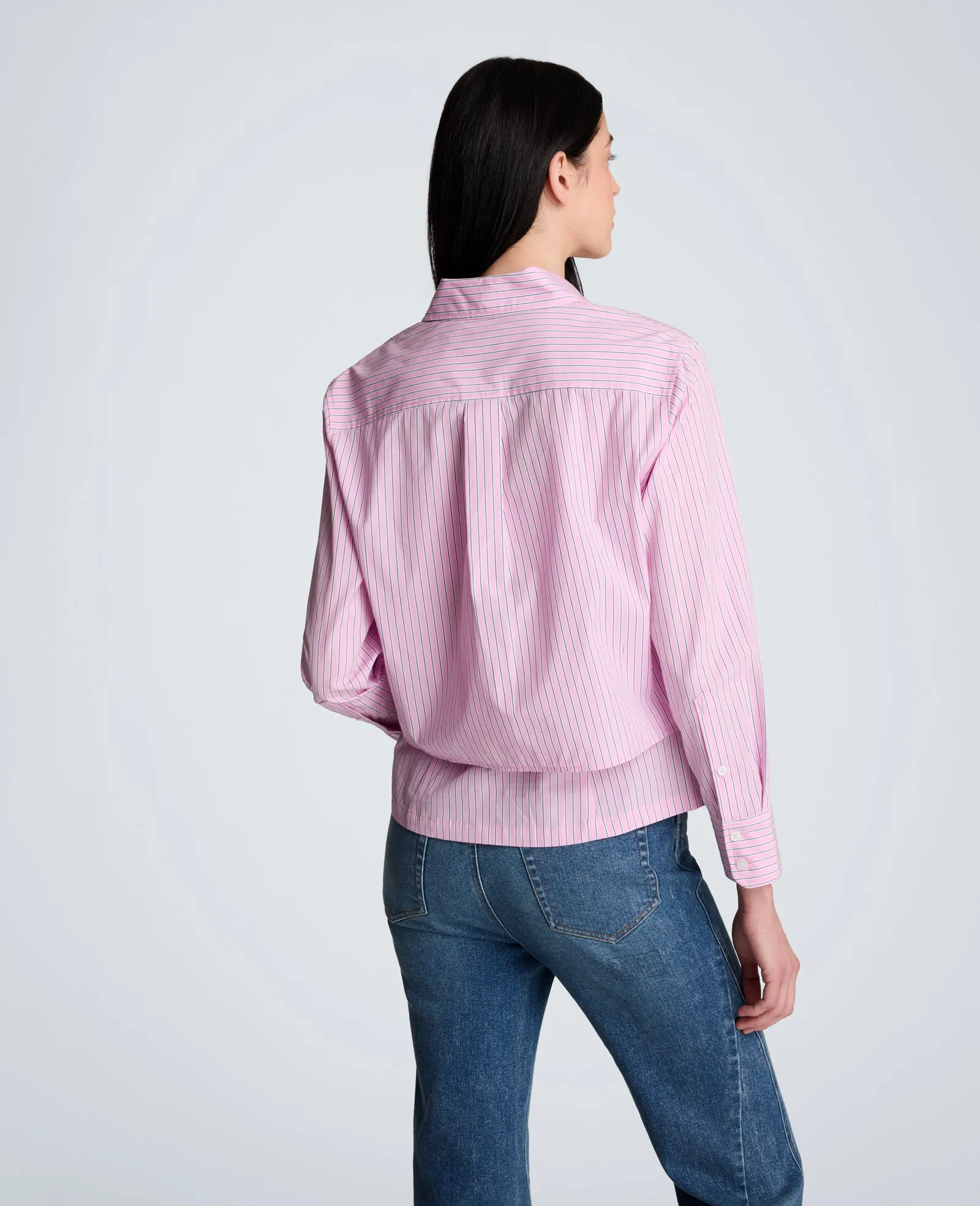 Cropped Long Sleeve Button Front Shirt sold by Kenneth Cole product image thumbnail 2