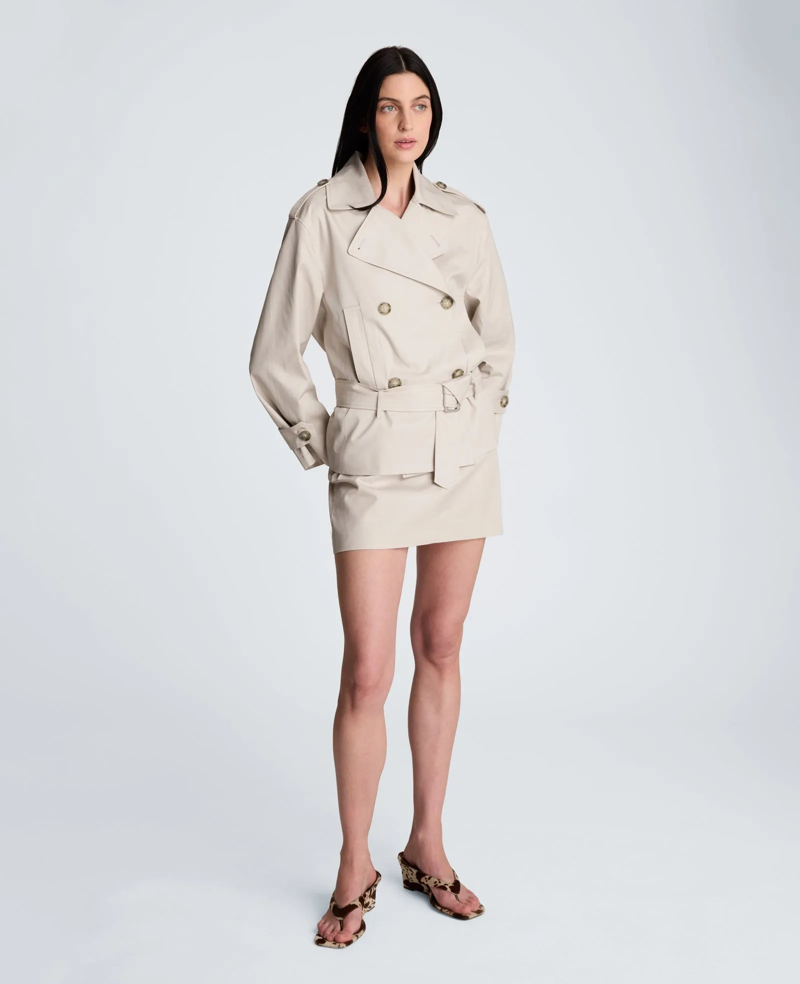 Drop Waist Trench with Belt sold by Kenneth Cole product image thumbnail 3