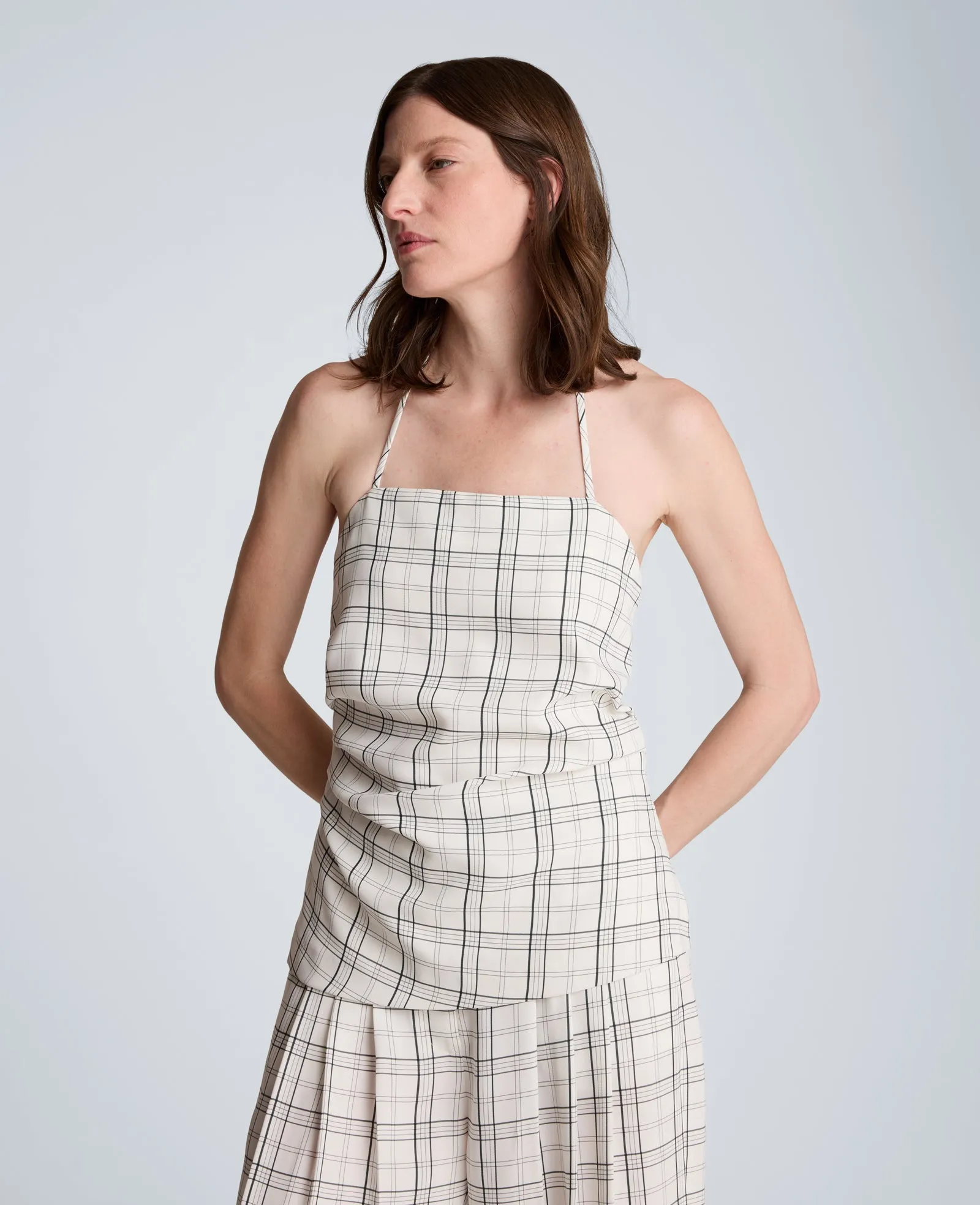 Halter Neck Bustier with Pleats at Waist sold by Kenneth Cole product image thumbnail 4