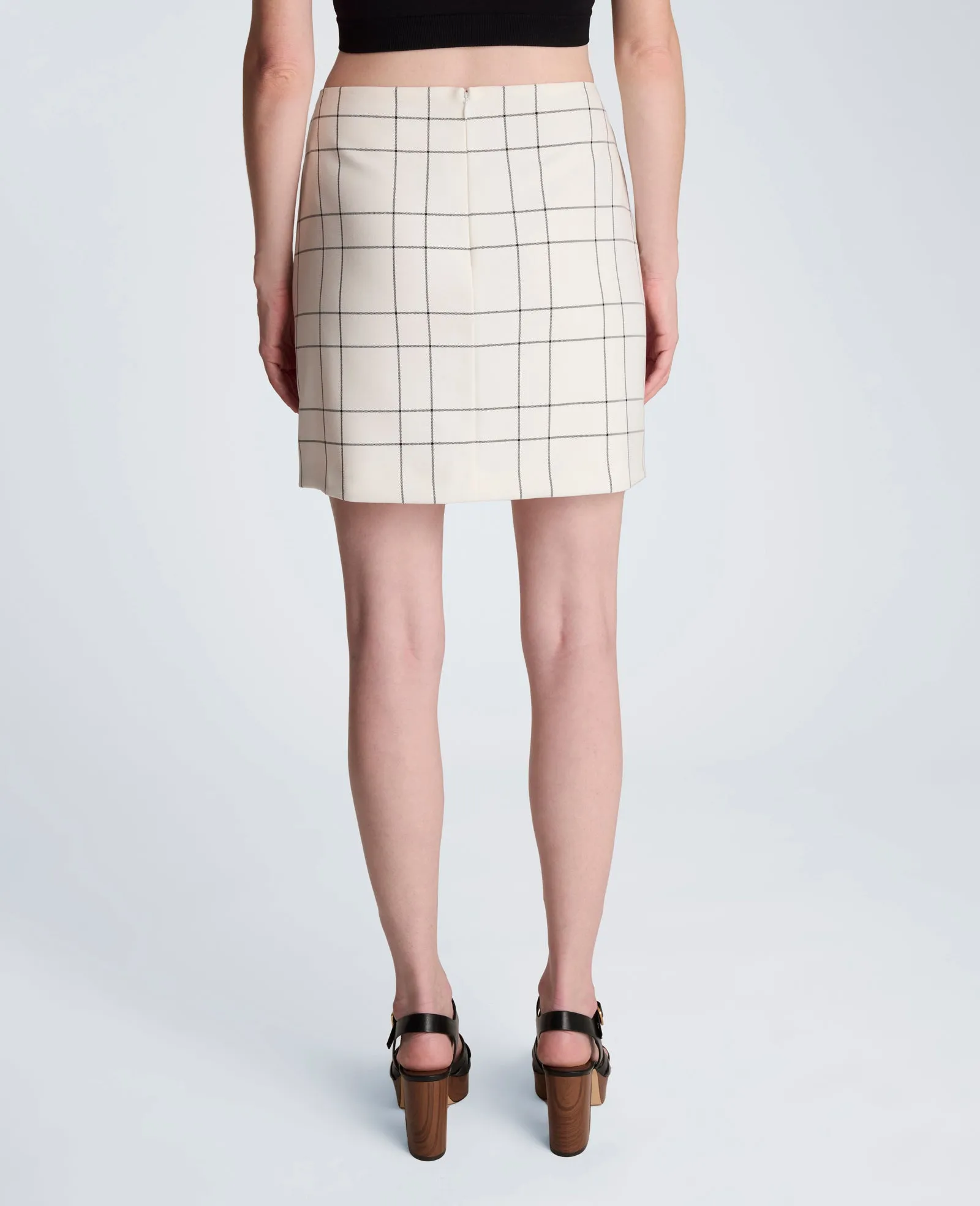 Center Back Zip Mini A-Lined Skirt sold by Kenneth Cole product image thumbnail 2